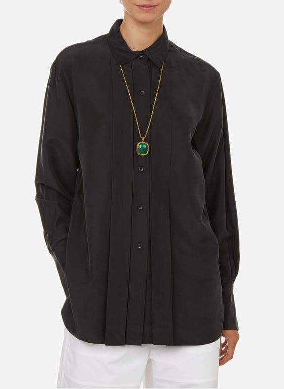 Chemise en soie Noir by TOTEME TOTEME Chemise en soie Noir