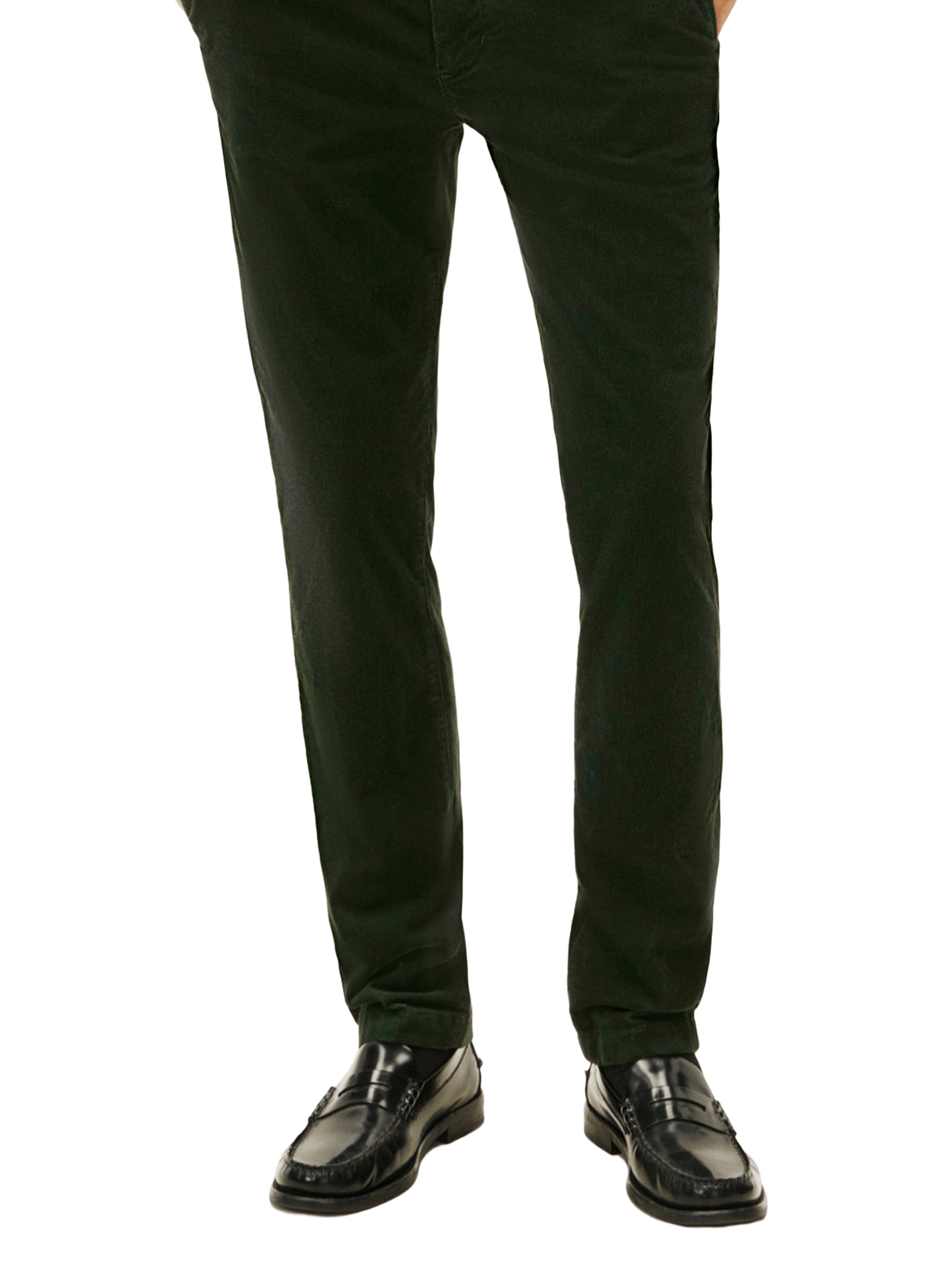 TOMMY HILFIGER Pantalon chino en velours côtelé Vert
