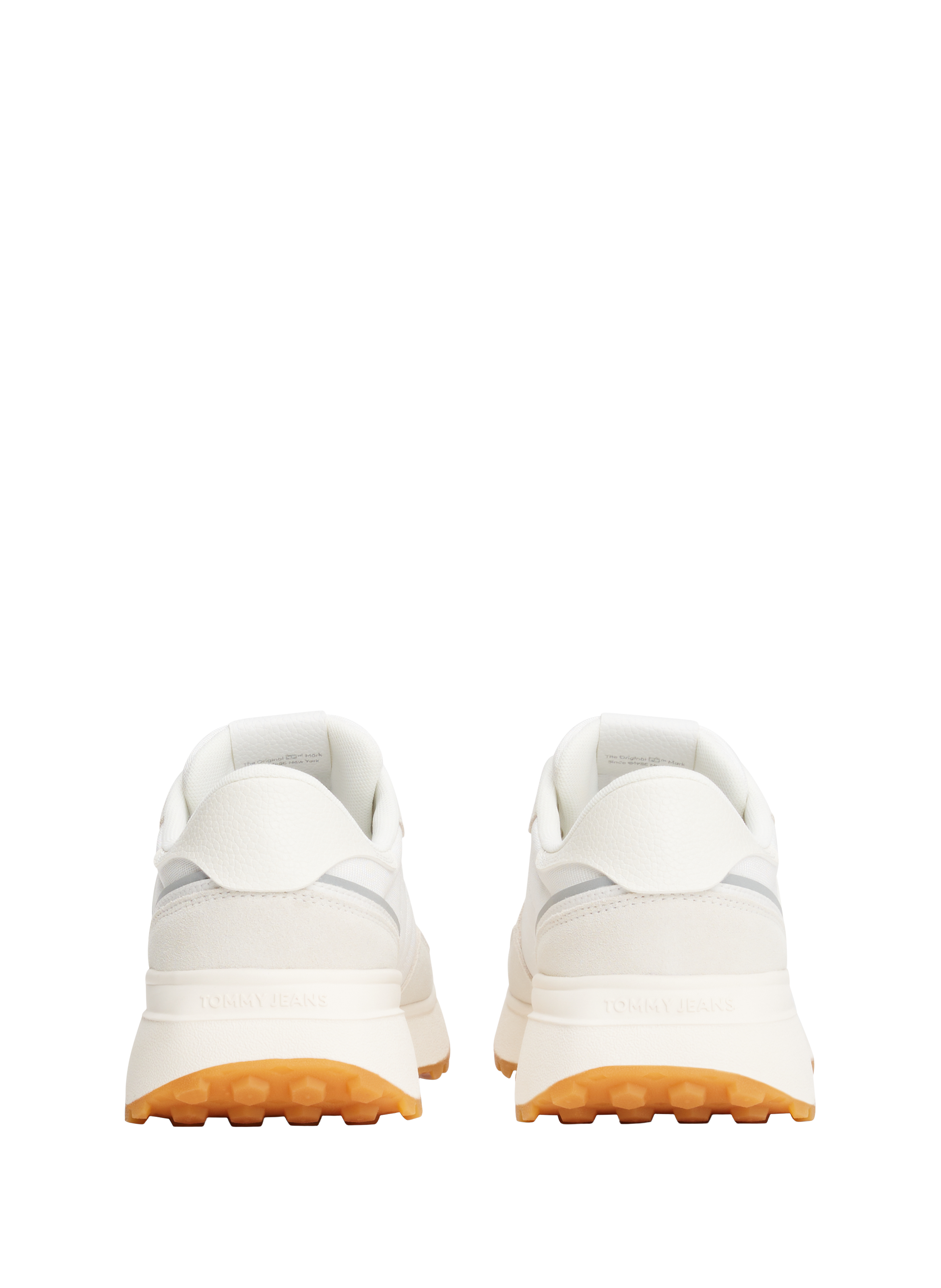 Serrated suede sneakers TOMMY HILFIGER White