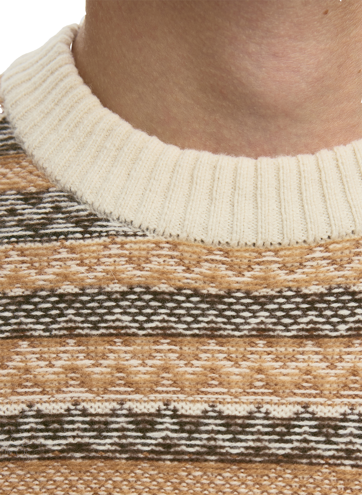 Straight wool blend sweater SELECTED Beige