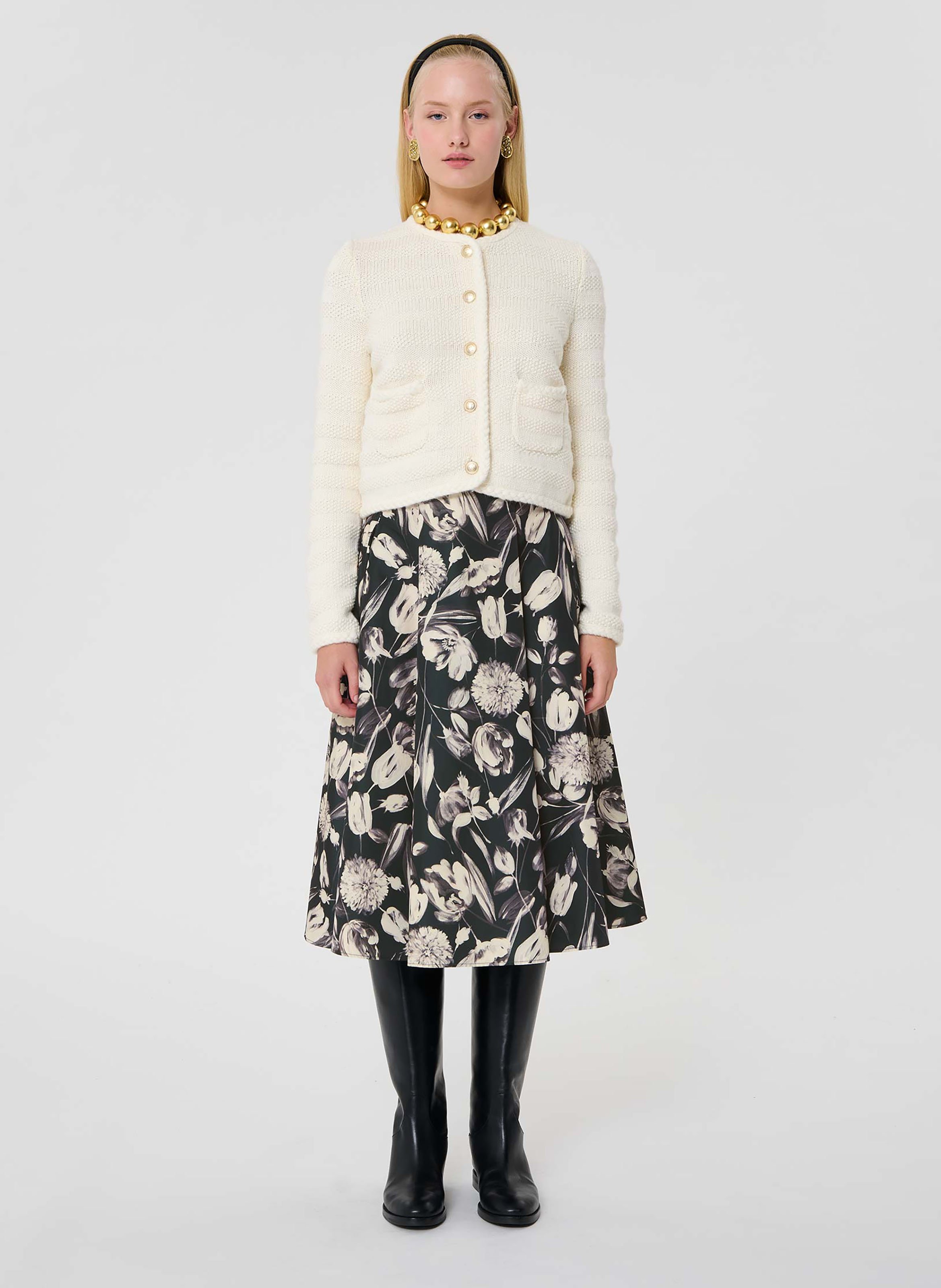 Jupe joe TARA JARMON Beige