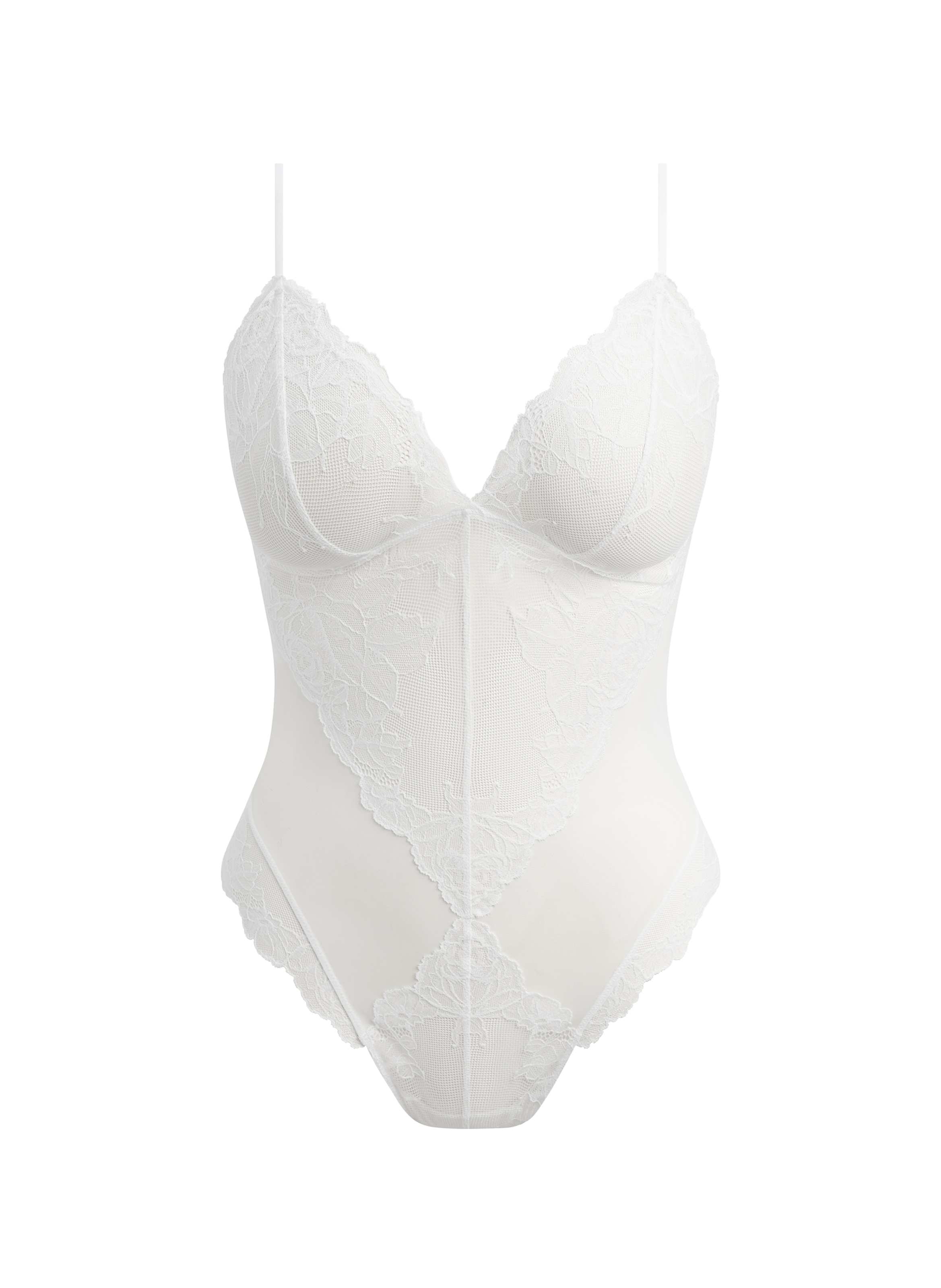Lace bodysuit WACOAL White