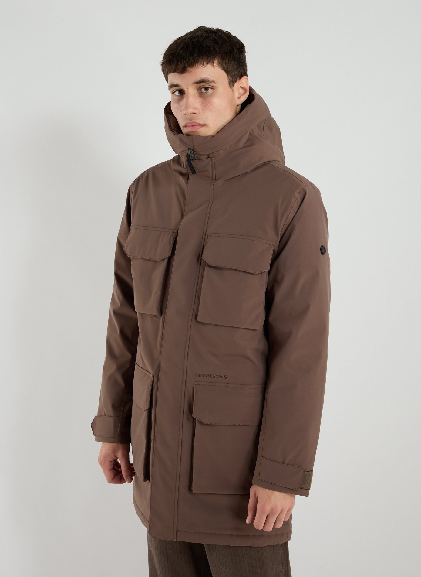 DIDRIKSONS Parka mi-longue à capuche Marron