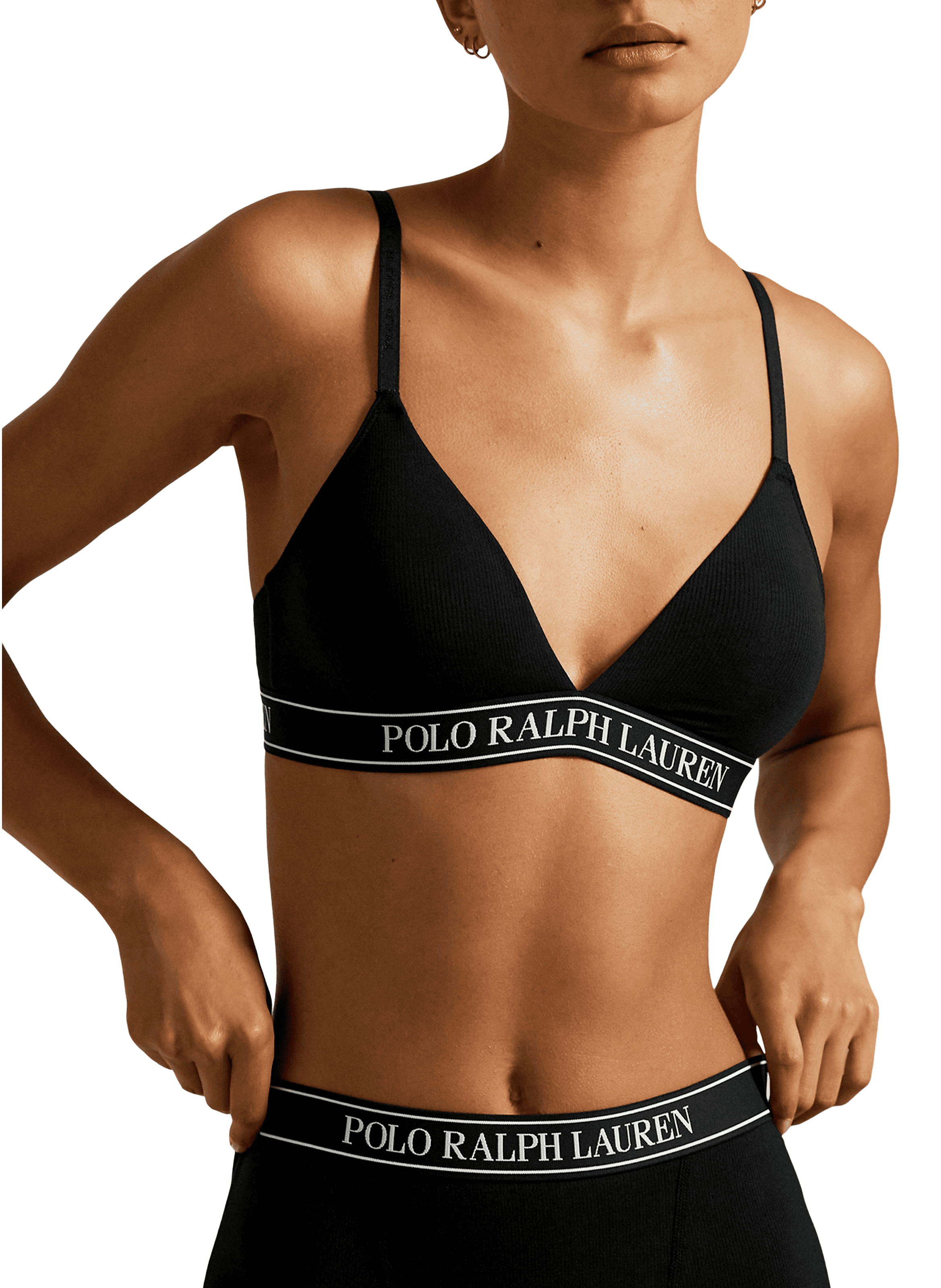 Soutien-gorge souple à logo POLO RALPH LAUREN Noir