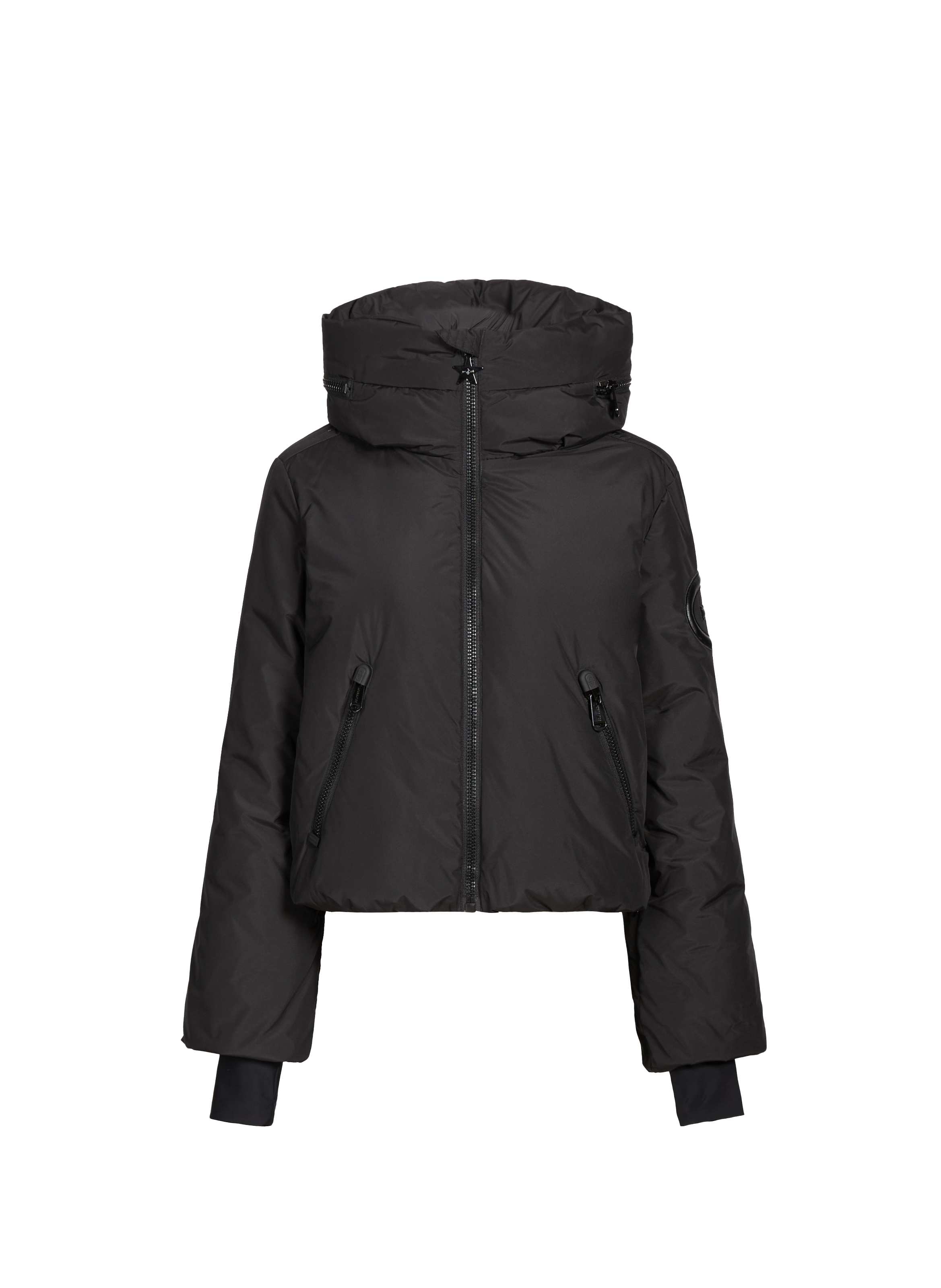 GOLDBERGH Short jacket with high collar Black