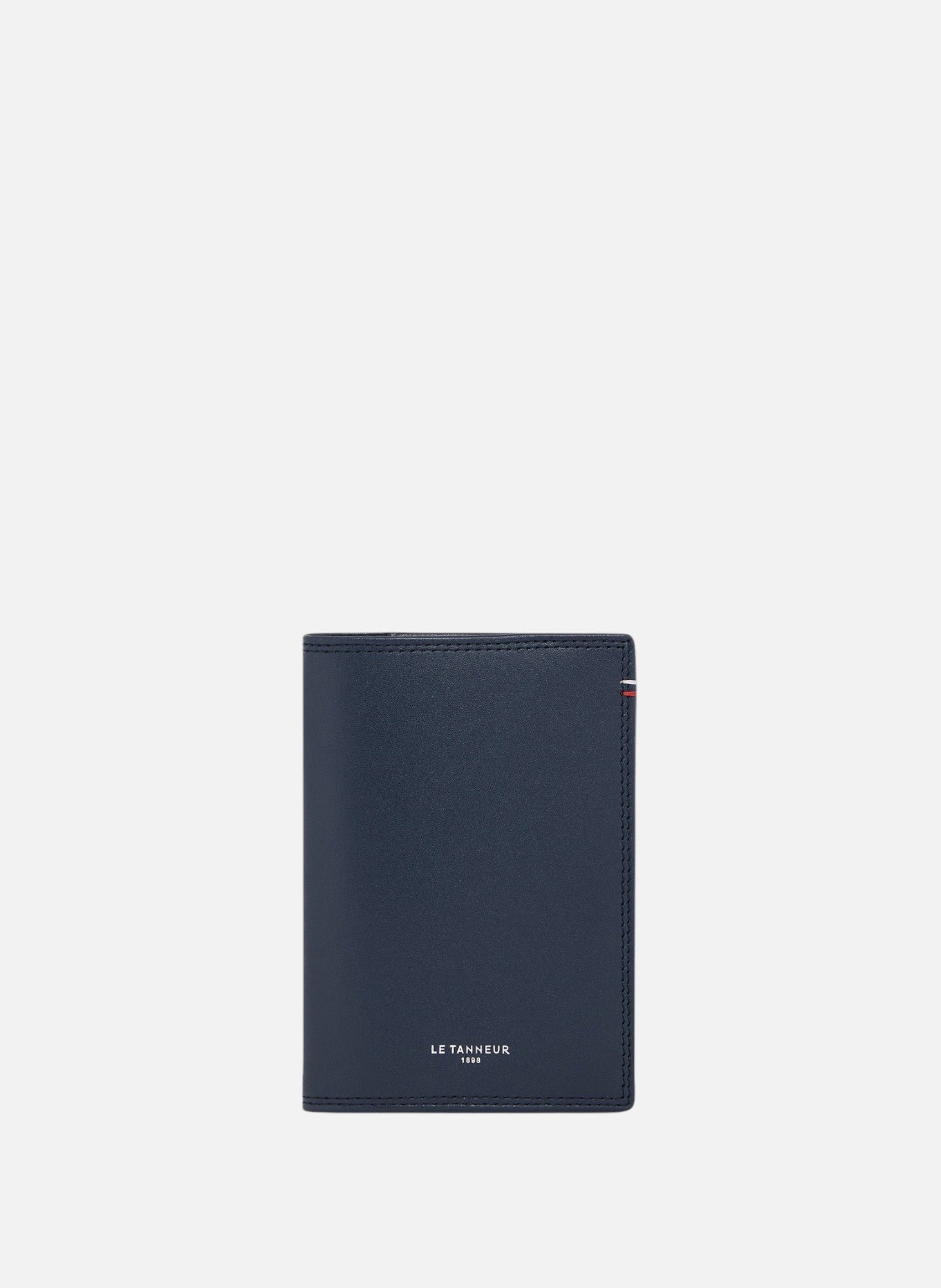 Porte passeport martin en cuir lisse BleuLE TANNEUR