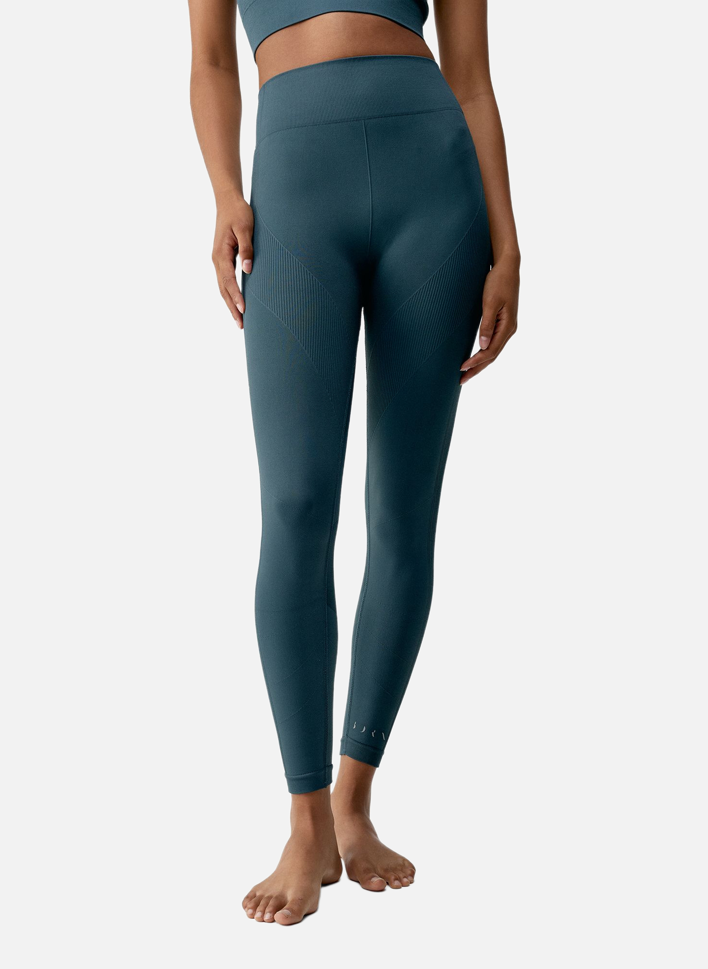 Legging de sport long seamless keren BORN LIVING YOGA Bleu