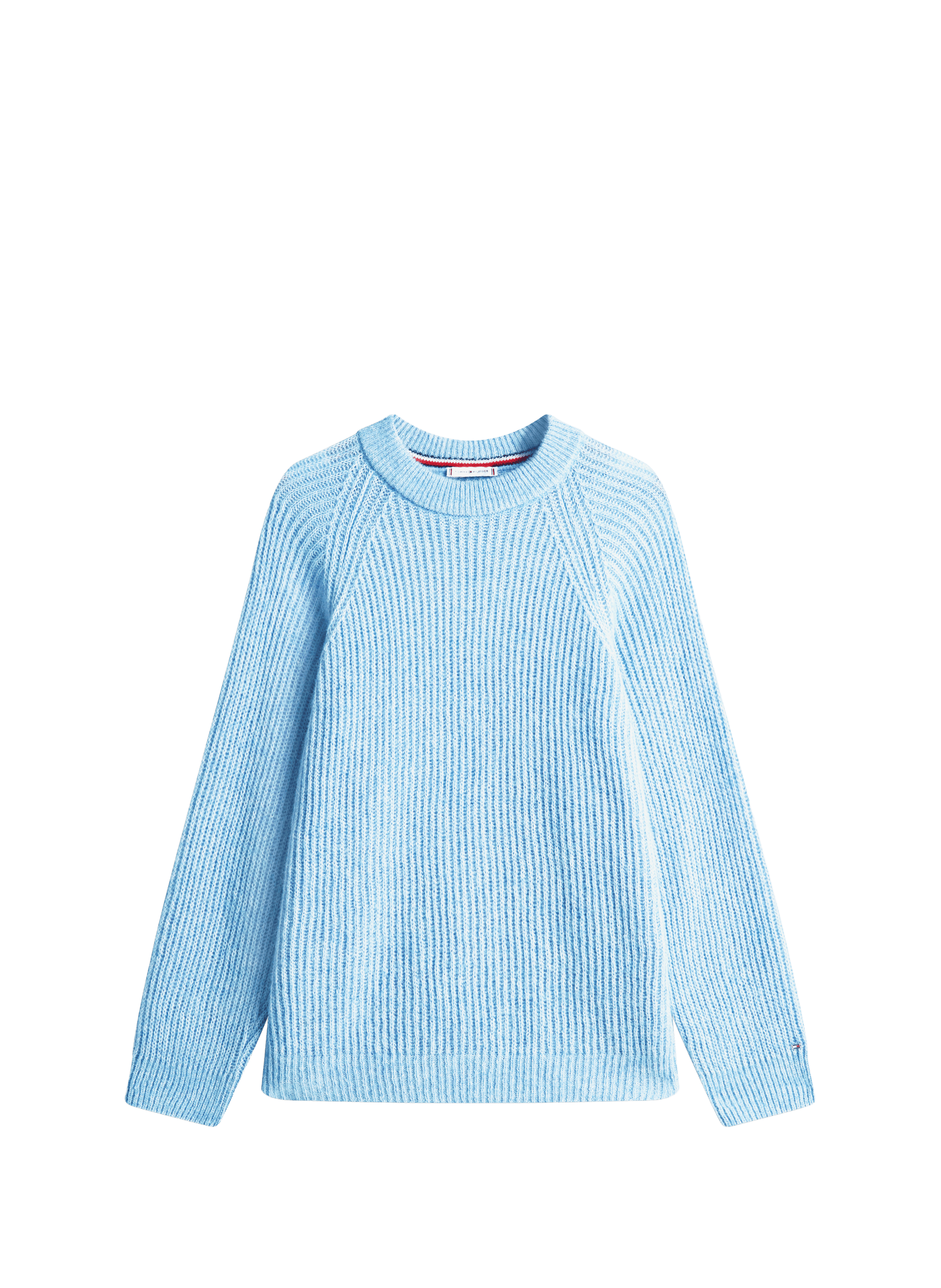 Pull col rond ample en alpaga mélangé TOMMY HILFIGER Bleu