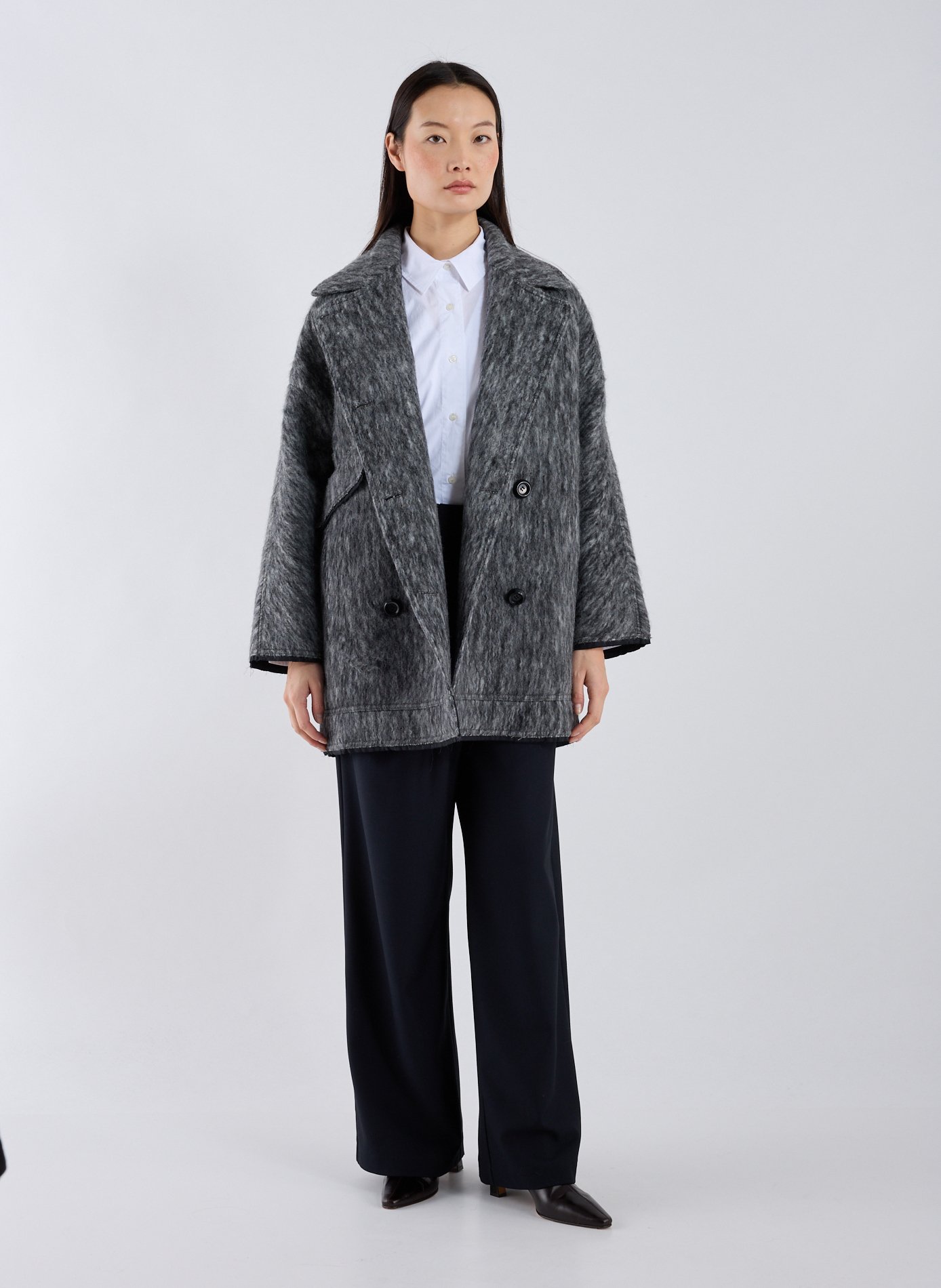 Manteau oversize col classique OOF WEAR Gris
