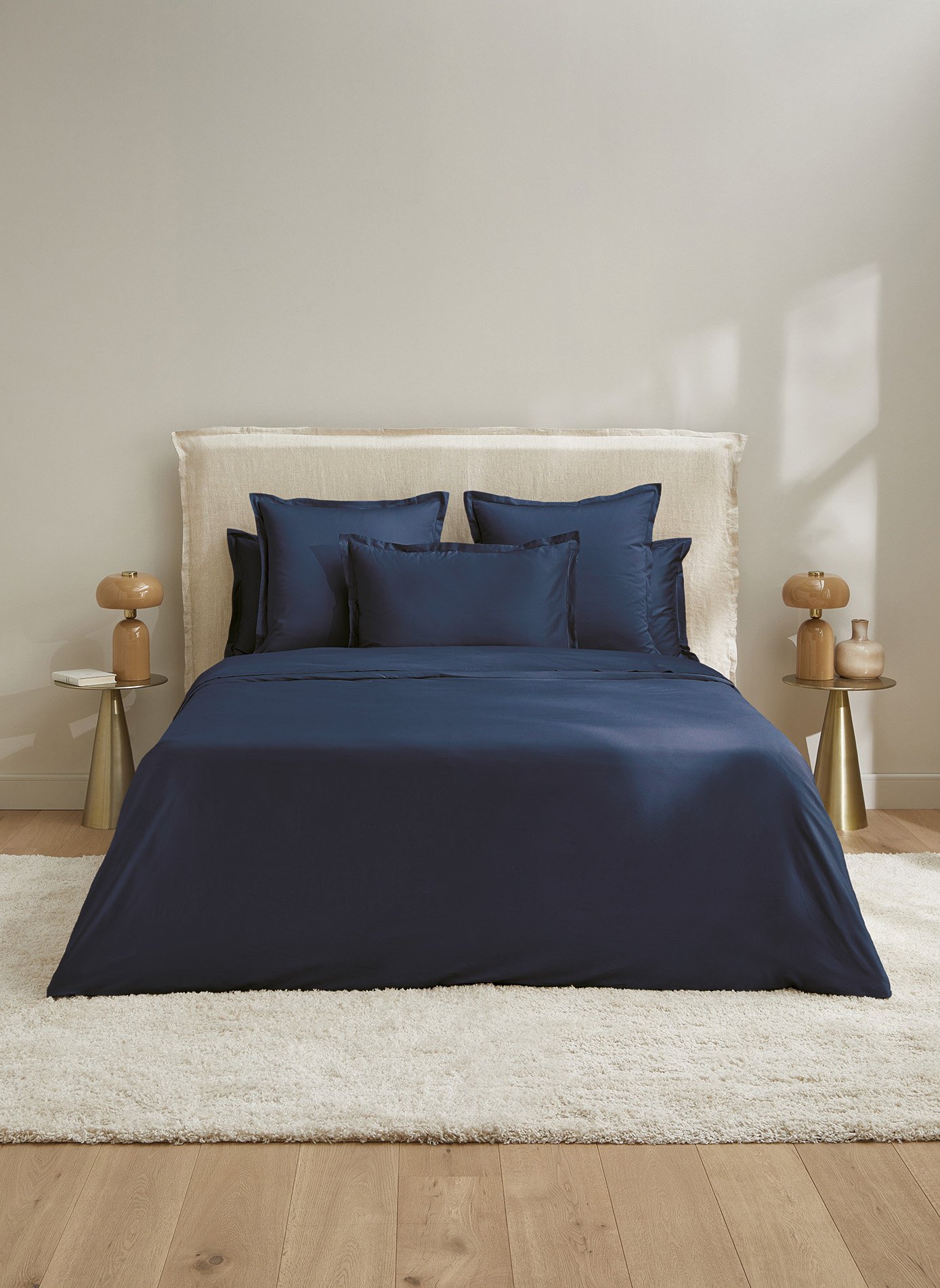 Housse de couette eclat nuit ANNE DE SOLENE Bleu