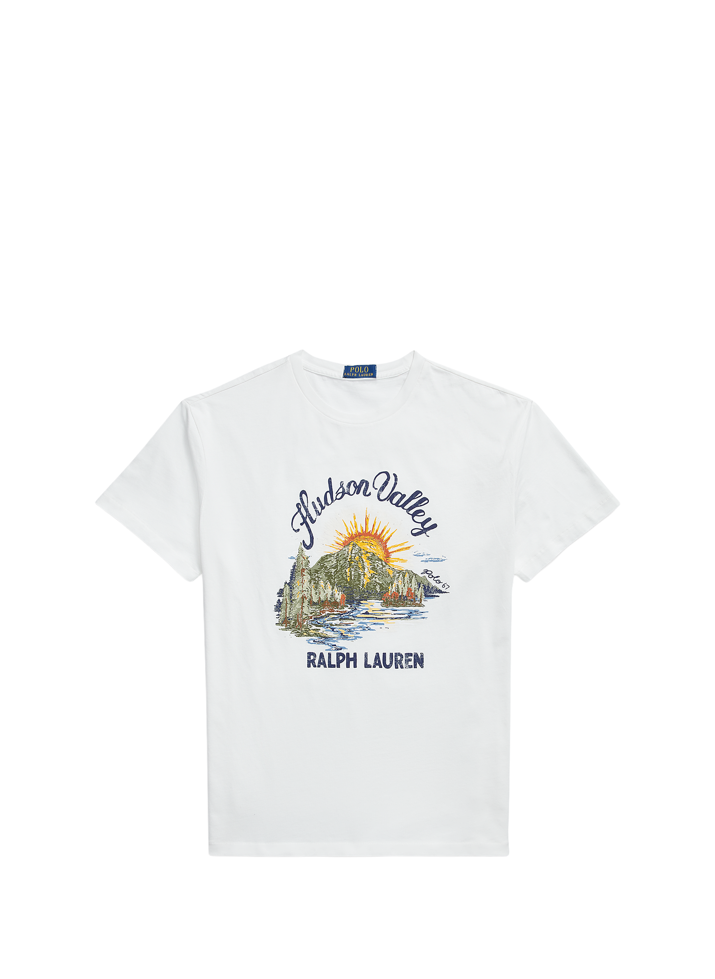 Tee shirt imprimé en coton POLO RALPH LAUREN Blanc