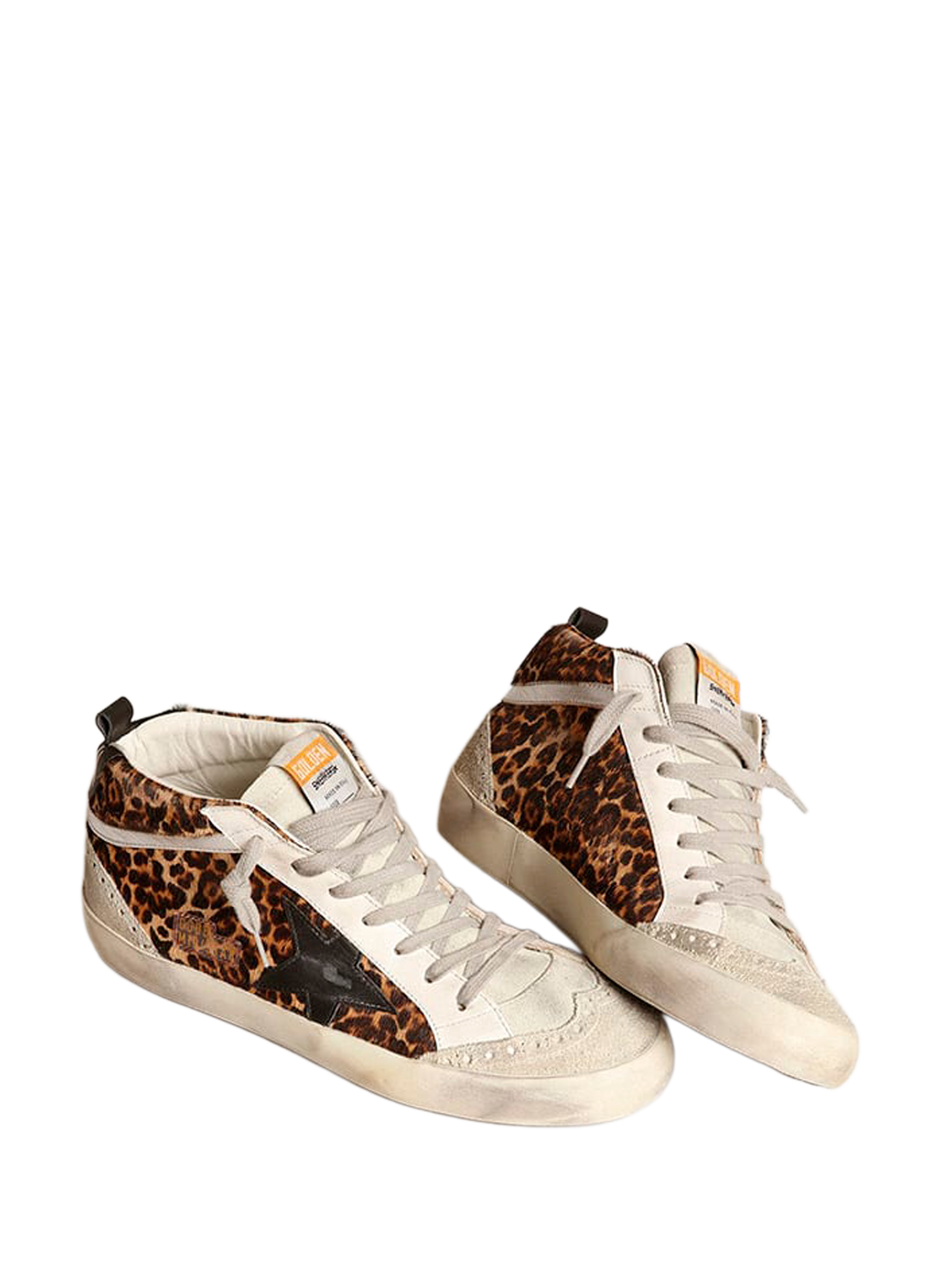 Leopard Print Leather Sneakers GOLDEN GOOSE Multicolour