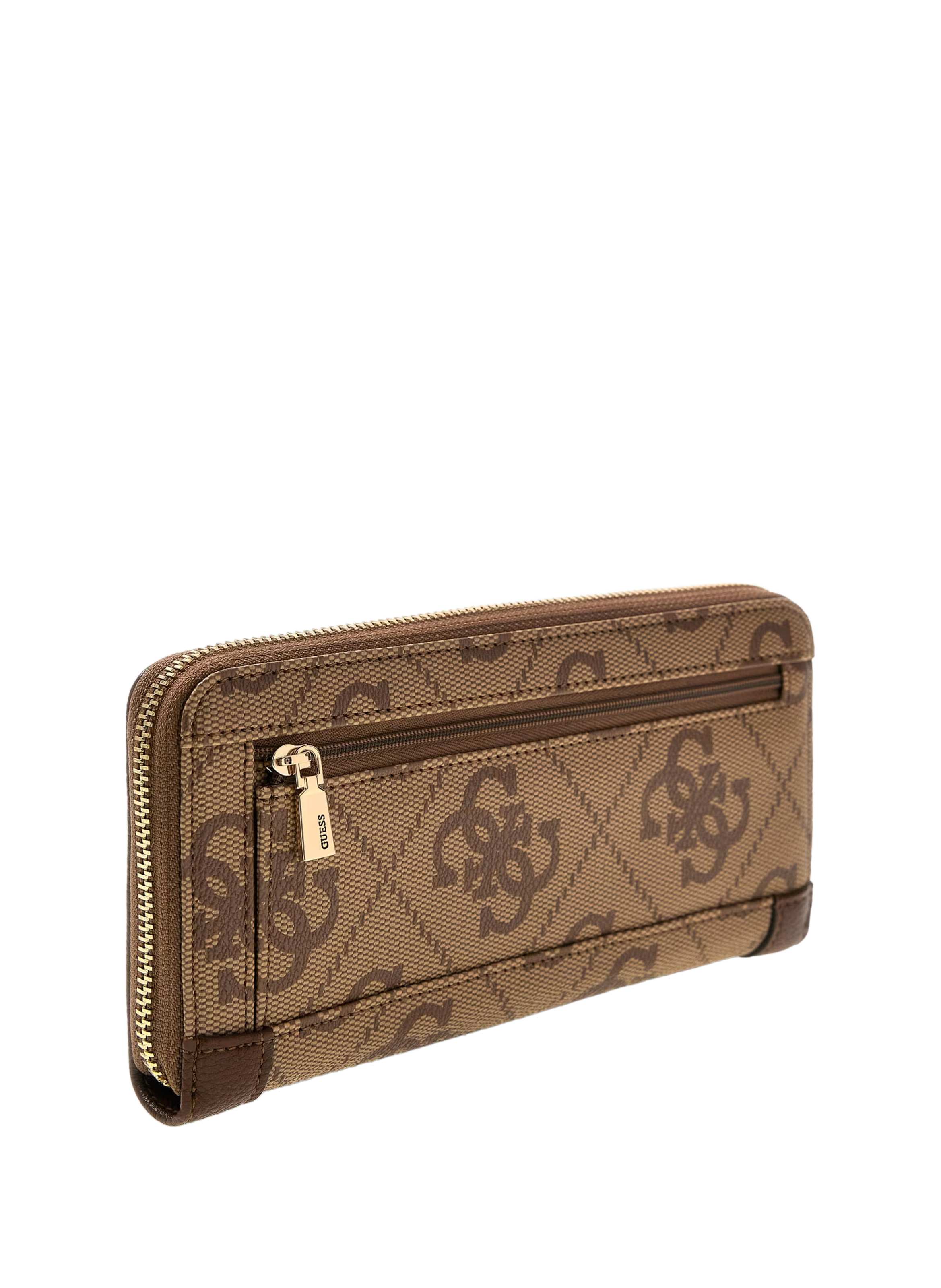 Portefeuille monogrammé effet cuir GUESS Marron