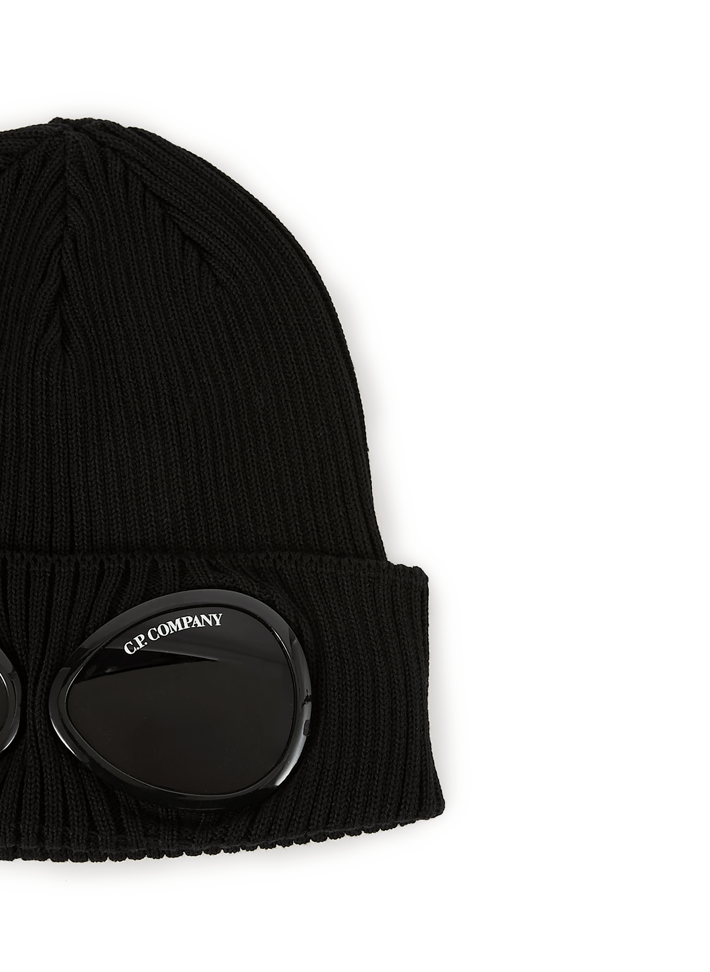 Cotton cap with glasses CP COMPANY Black
