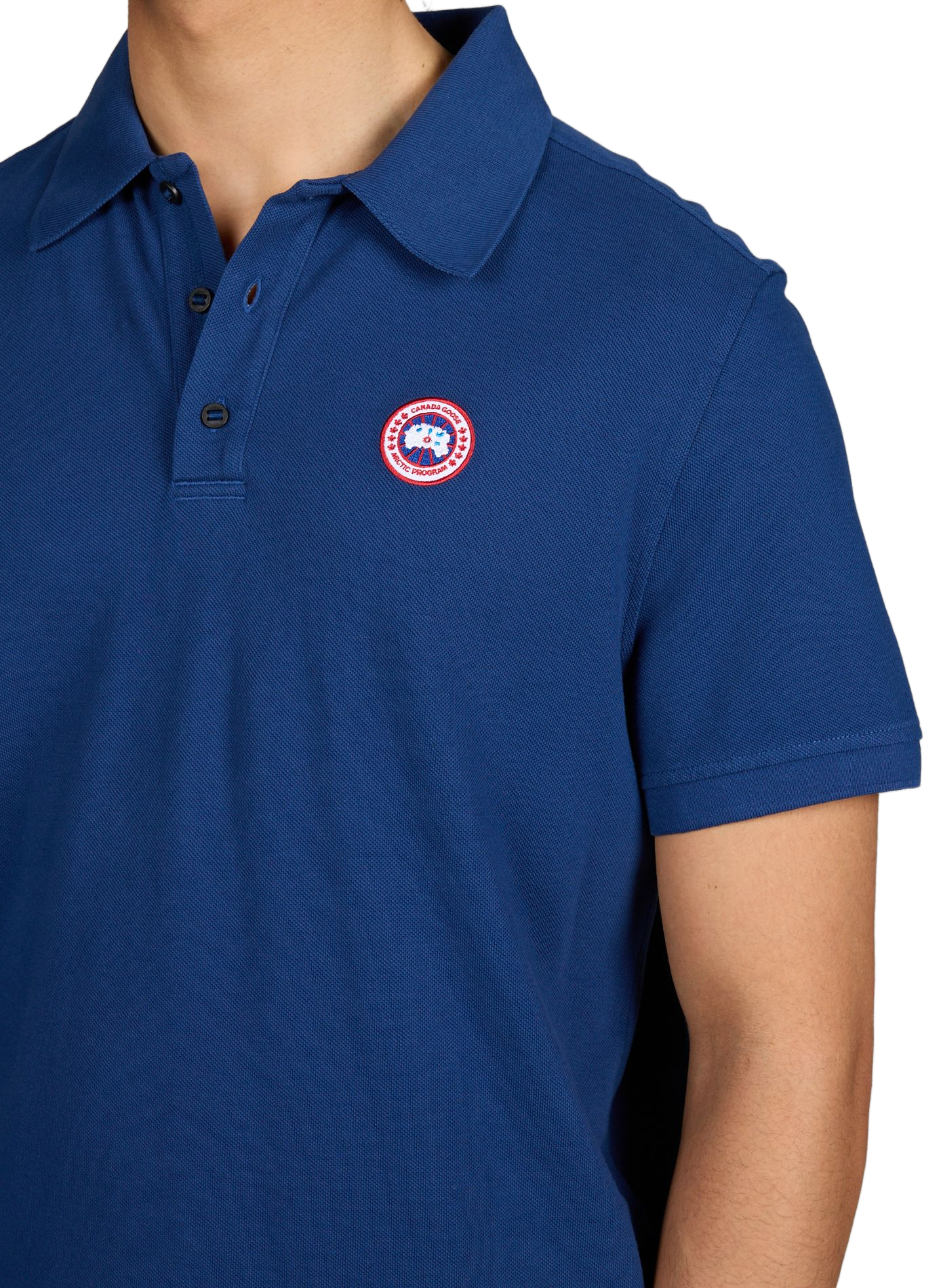 Polo en coton CANADA GOOSE Bleu