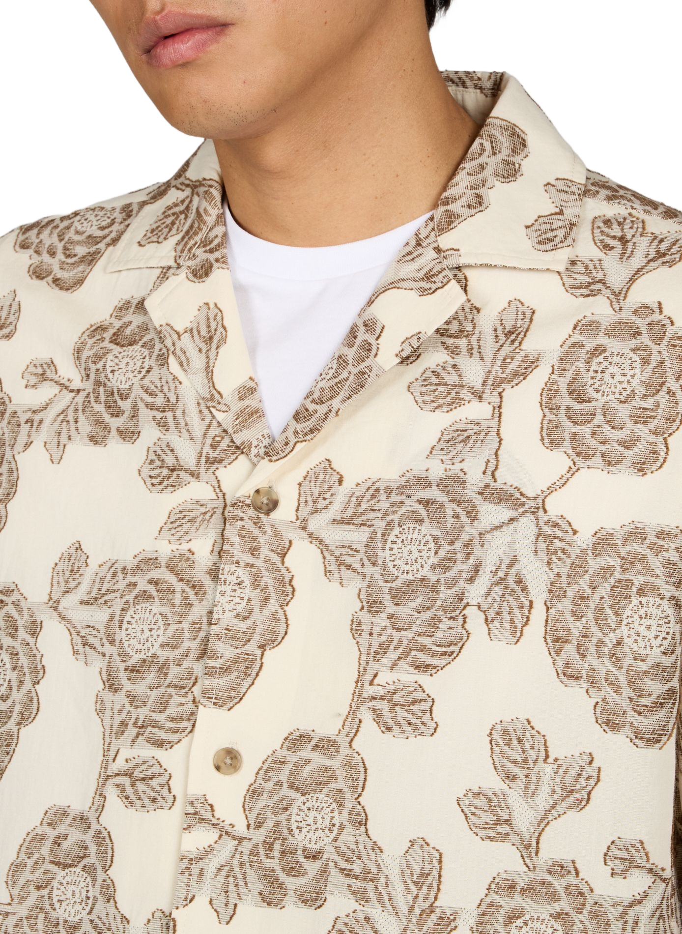 Chemise droite à motif  en coton LES DEUX Multicolore