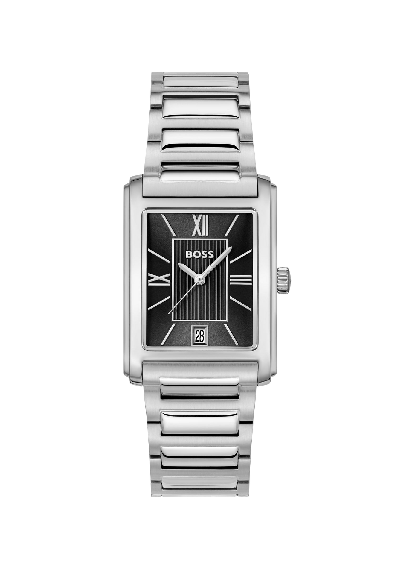 Montre quartz Principle Dress en acier inoxydable BOSS MONTRES Noir