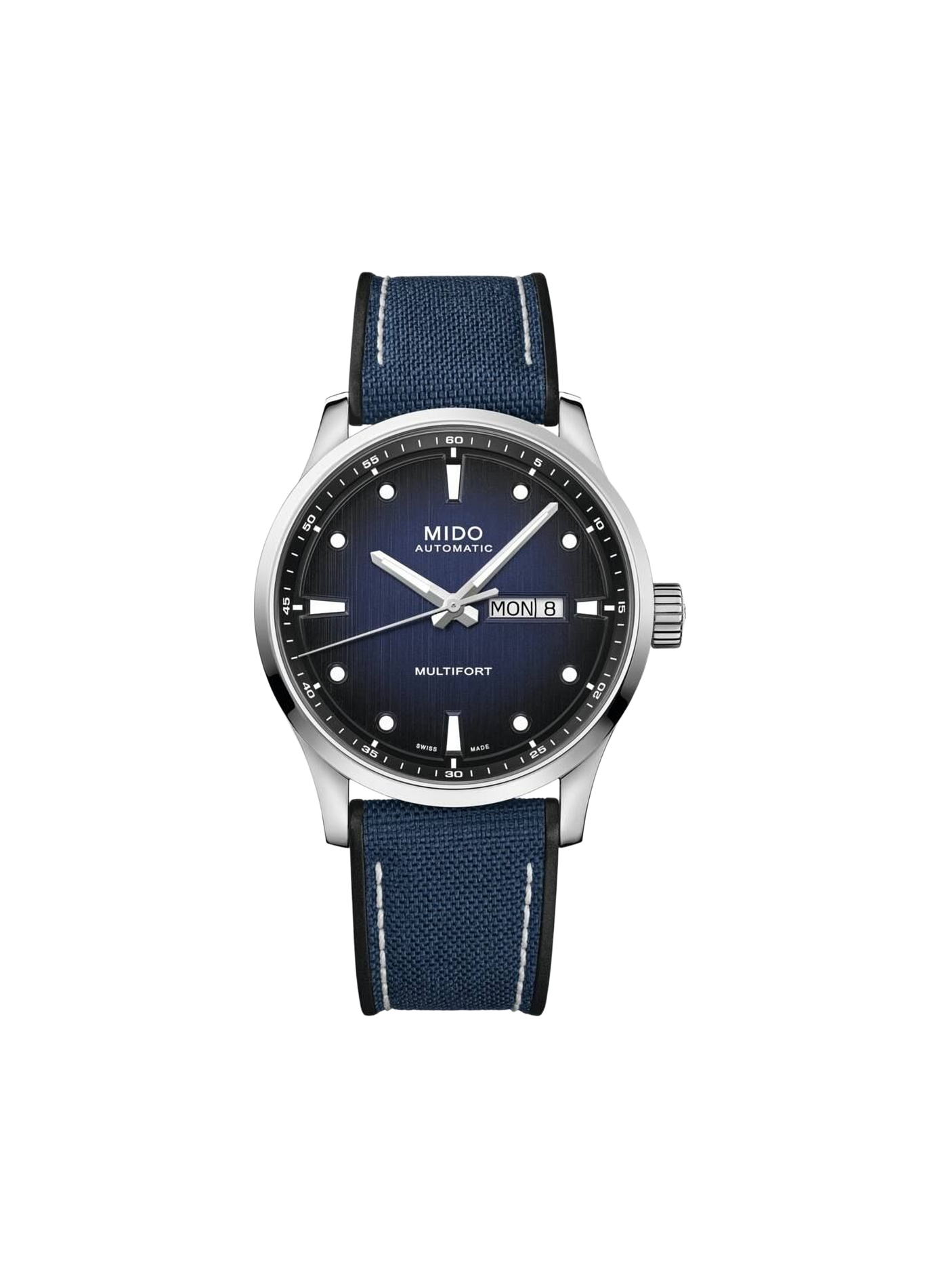 Montre Multifort M en acier inoxydable MIDO Bleu