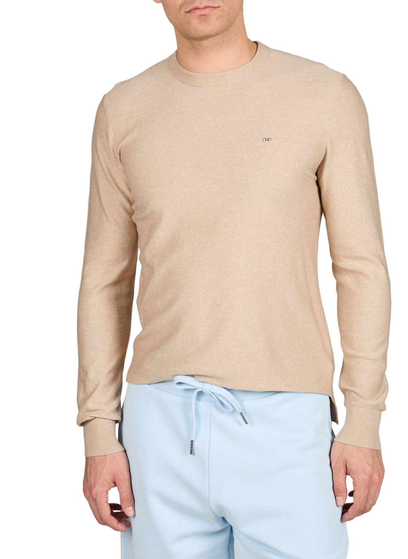 Pull droit col rond  EDEN PARK Beige