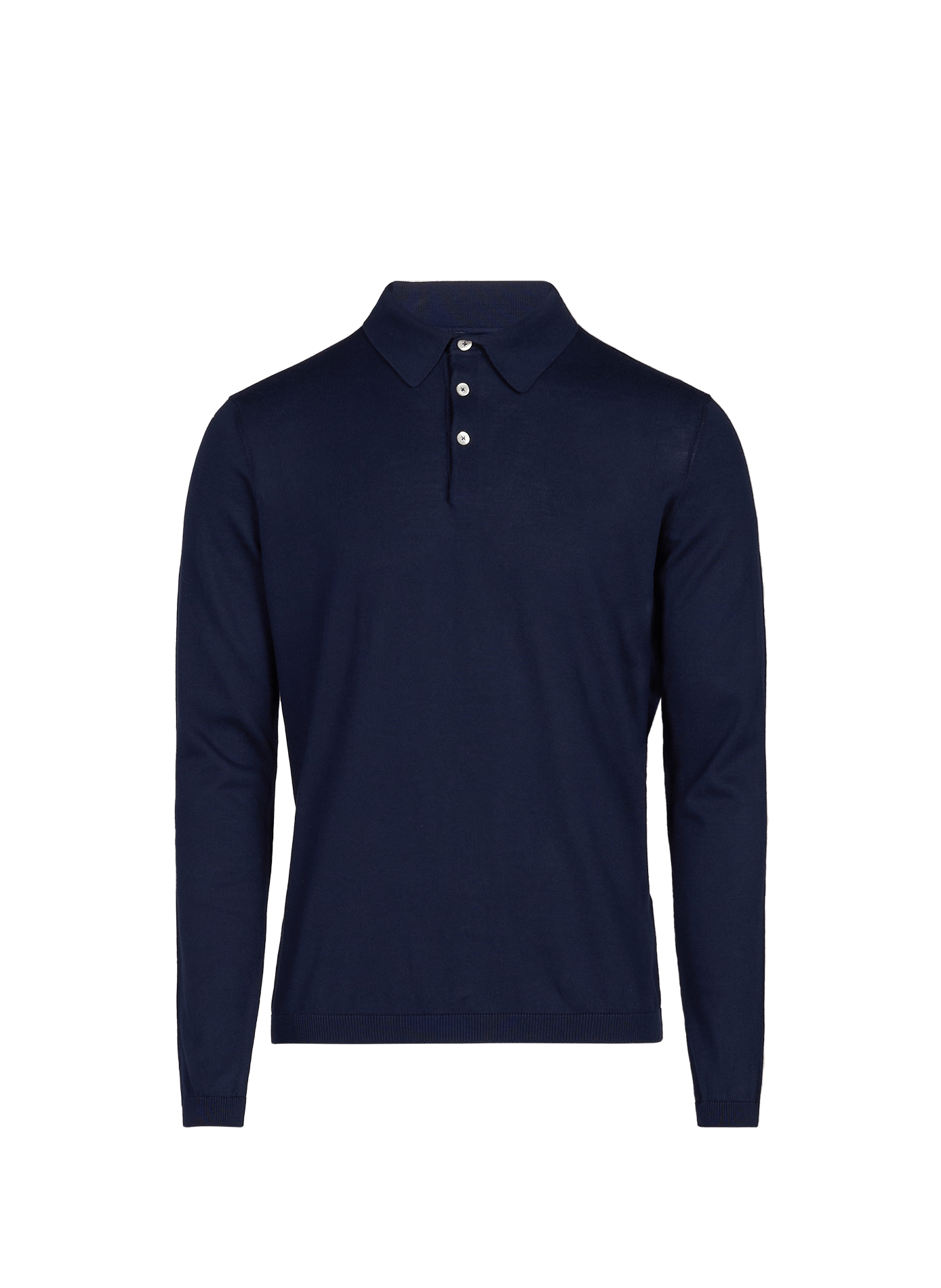Lange mouwen poloshirt van katoen FACONNABLE Blauw