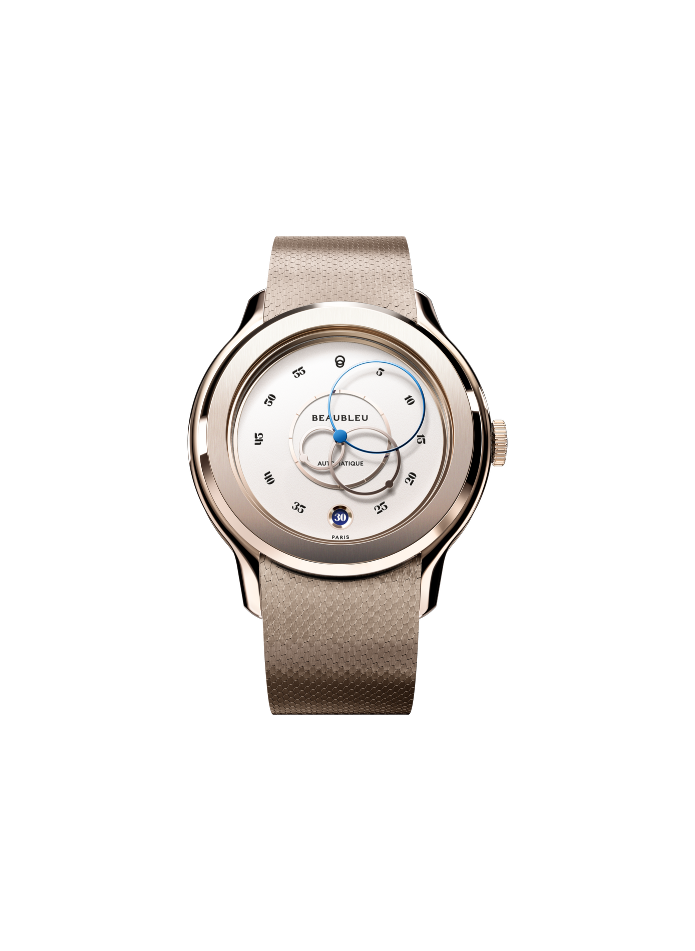 Montre automatique Ecce Lys en acier inoxydable BEAUBLEU Doré