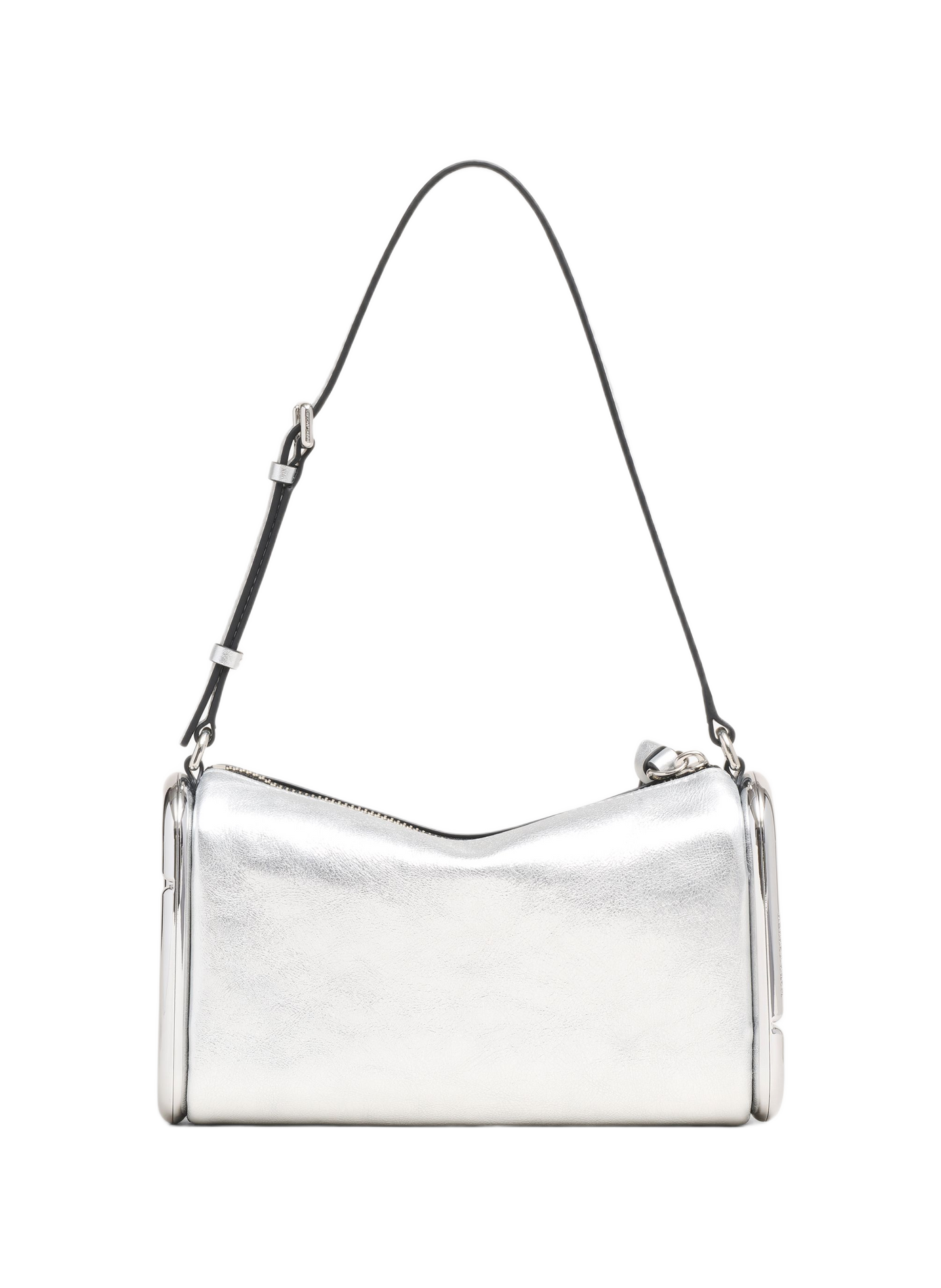 Shoulder bag The Scene Small metallic leather MARC JACOBS Silver
