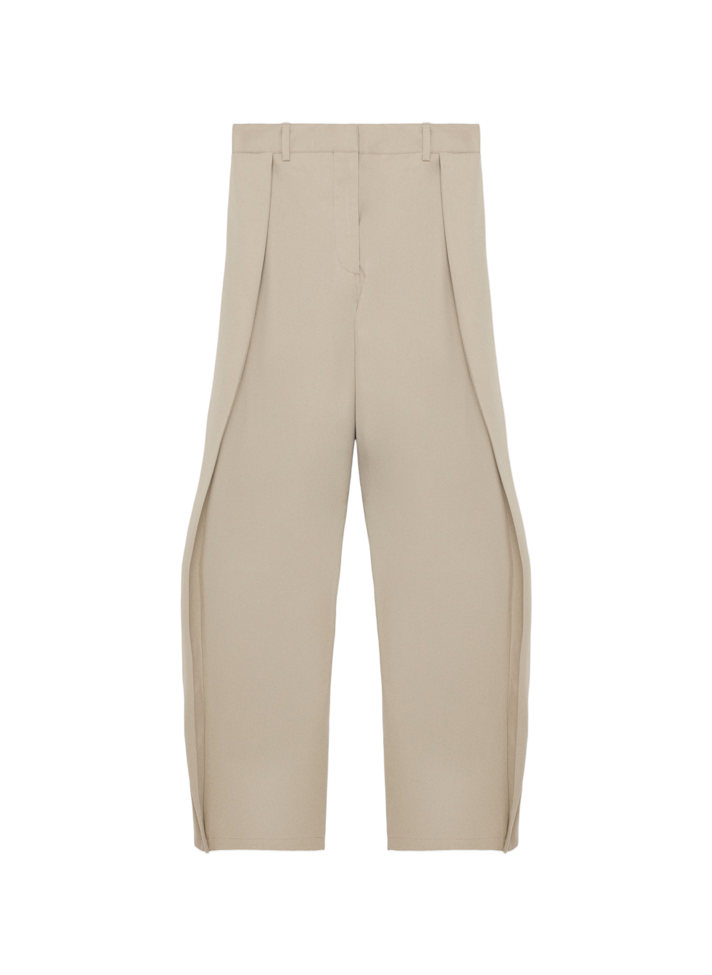 Baumwoll- und Seidenhose LOEWE Beige