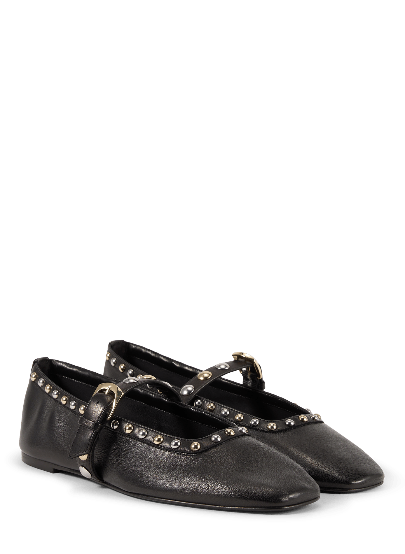 Bailarinas de cuero Perry Mary J STUART WEITZMAN Negro