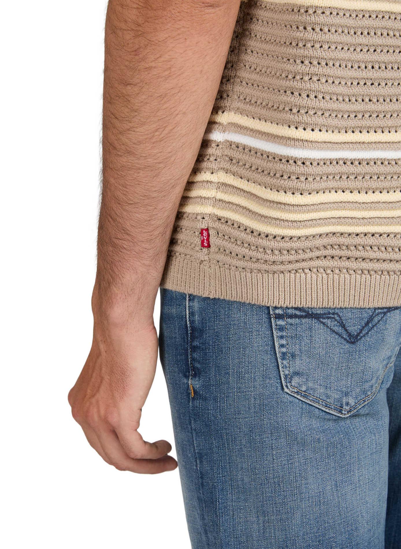 Gestreiftes Poloshirt LEVI'S Braun