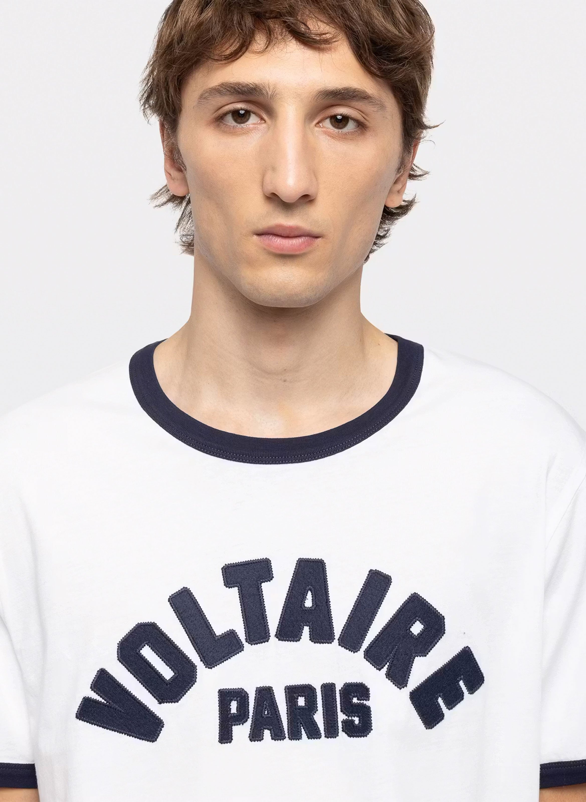 Tee-shirt droit à détail brodé woody ZADIG&VOLTAIRE Blanc