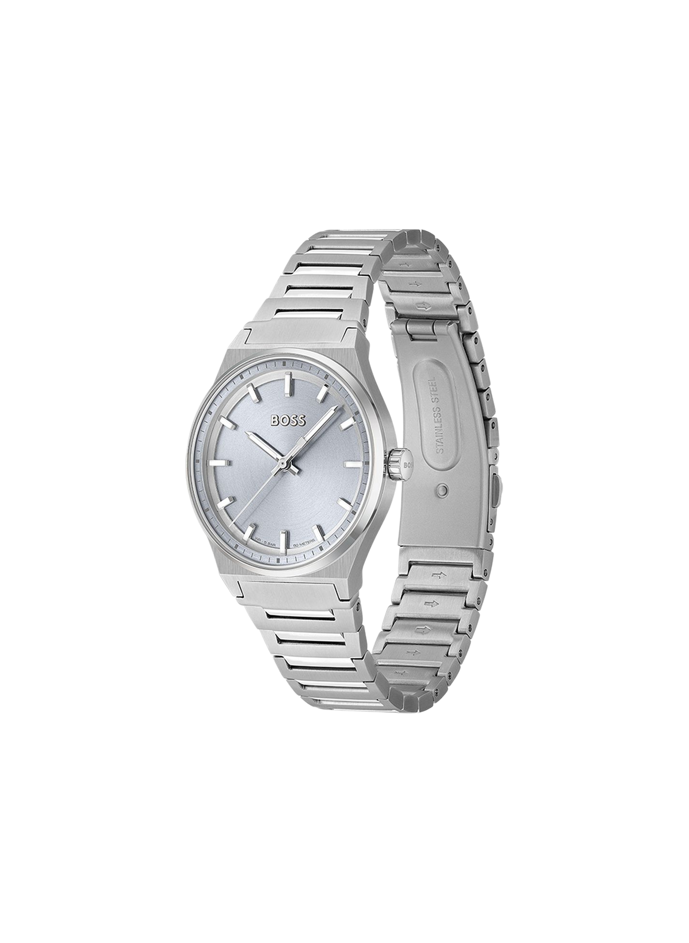 Montre quartz Candor en acier inoxydable BOSS Blau