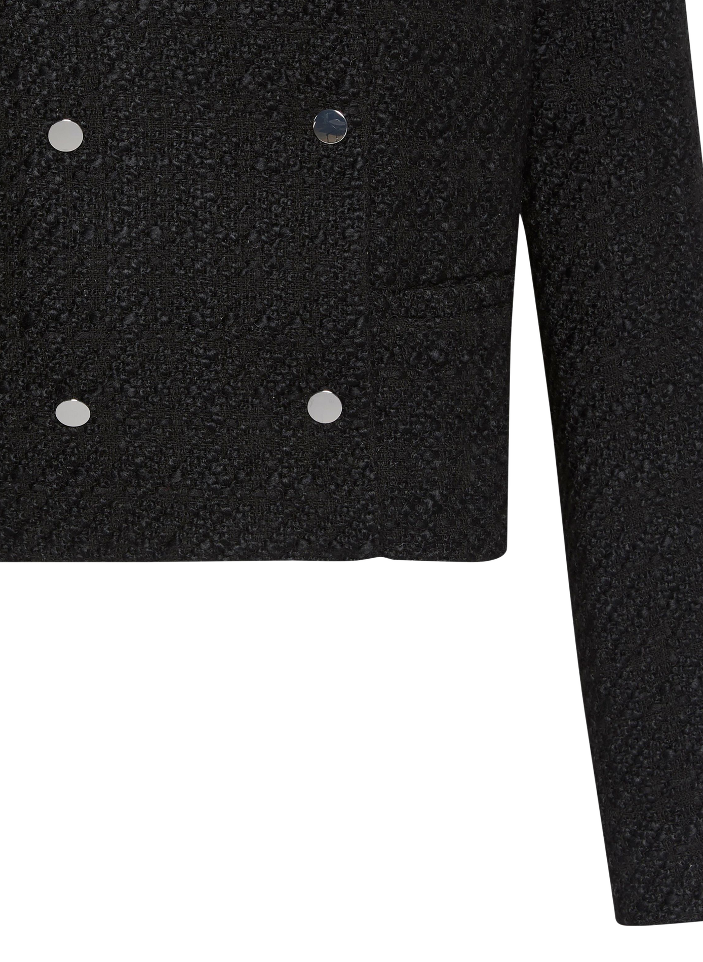 Kurze strukturierte Jacke CALVIN KLEIN Schwarz