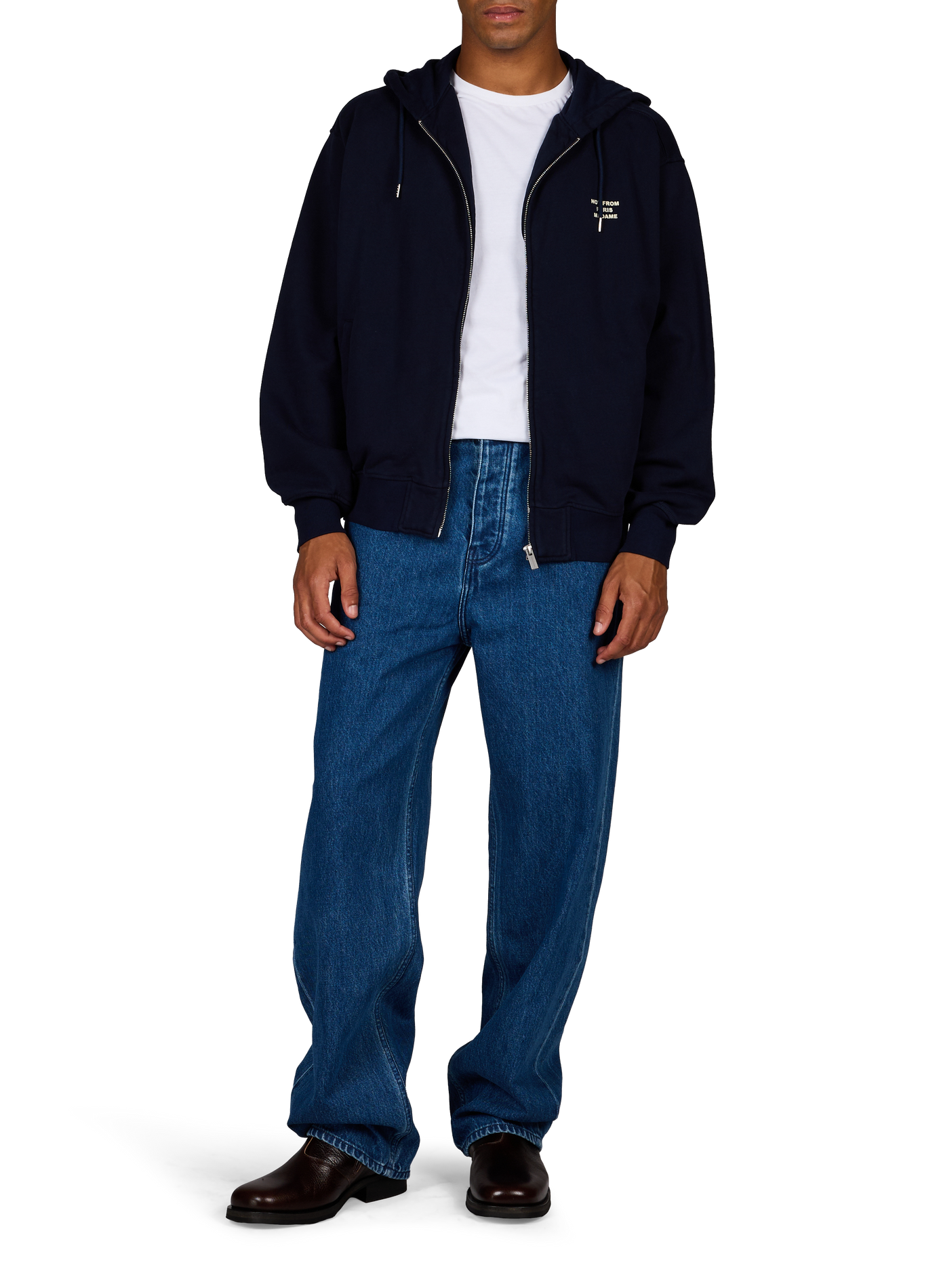 Sweat zippé  DROLE DE MONSIEUR Bleu