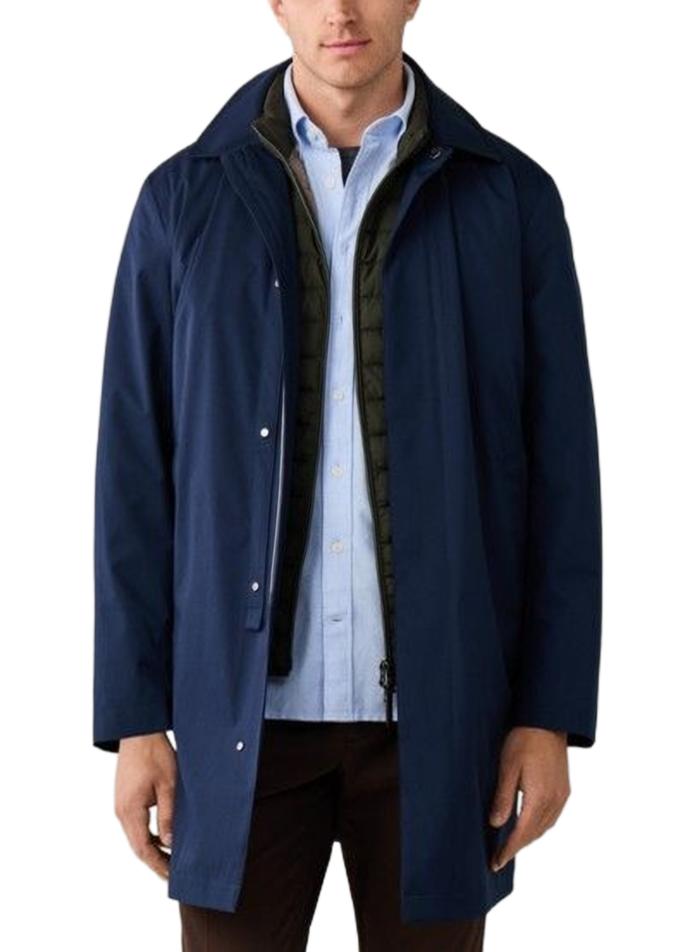 Gerader Parka mit Stehkragen HACKETT Blau