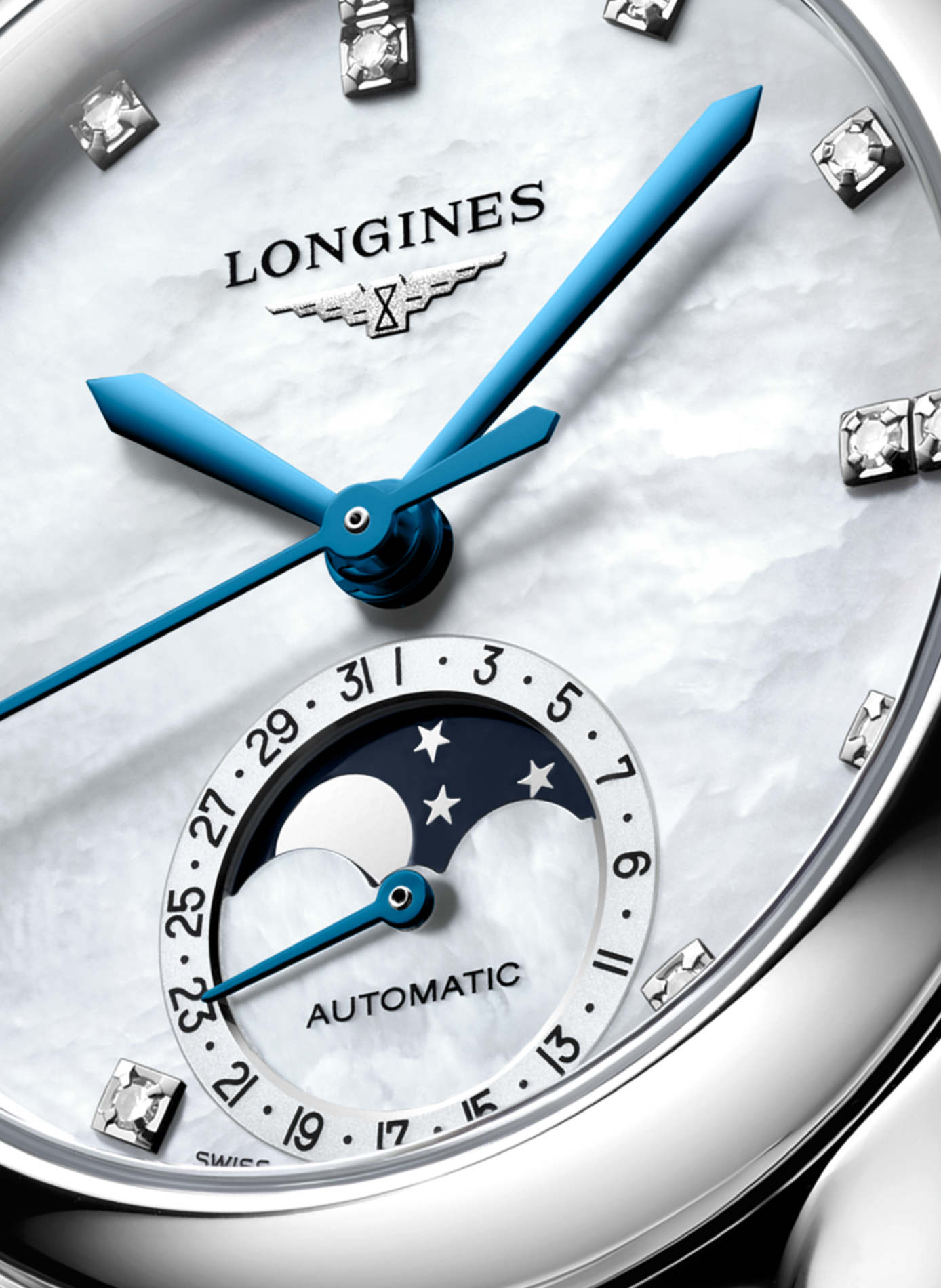 Montre automatique Conquest 2023 en acier inoxydable LONGINES Blanc