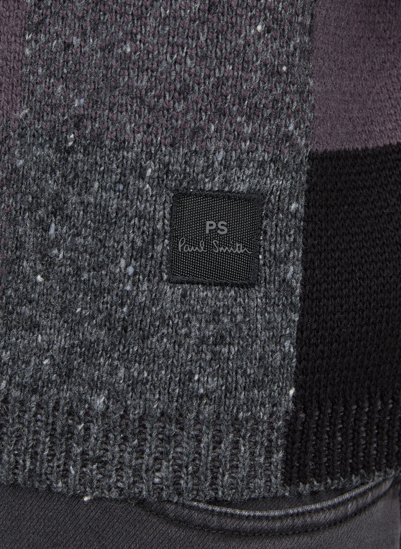 Bedruckter Wollmischungs-Cardigan PAUL SMITH Schwarz