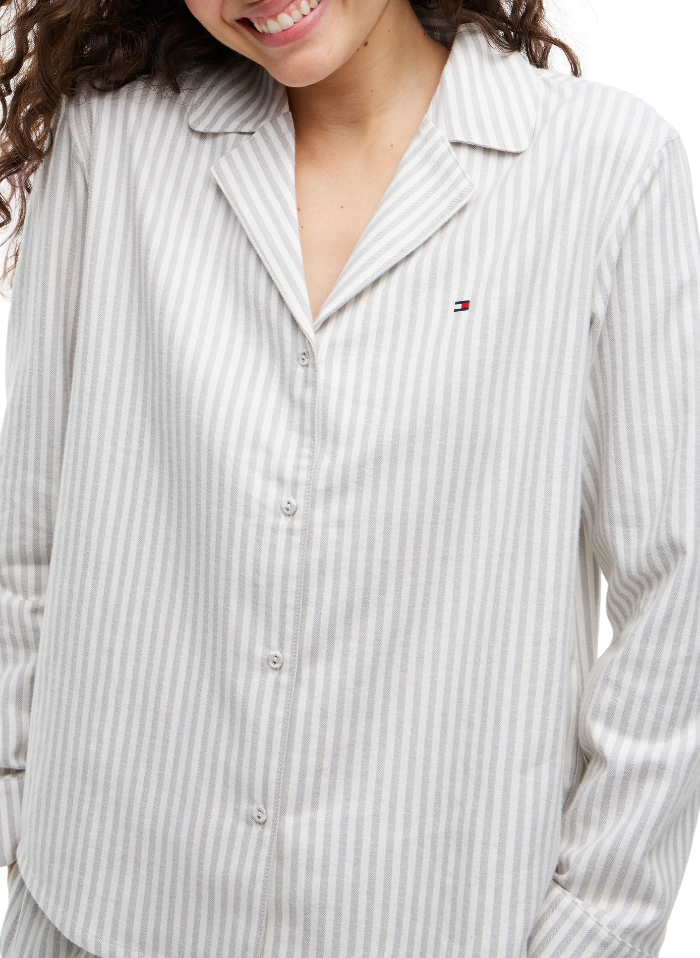 Ensemble de pyjama rayé TOMMY HILFIGER Gris