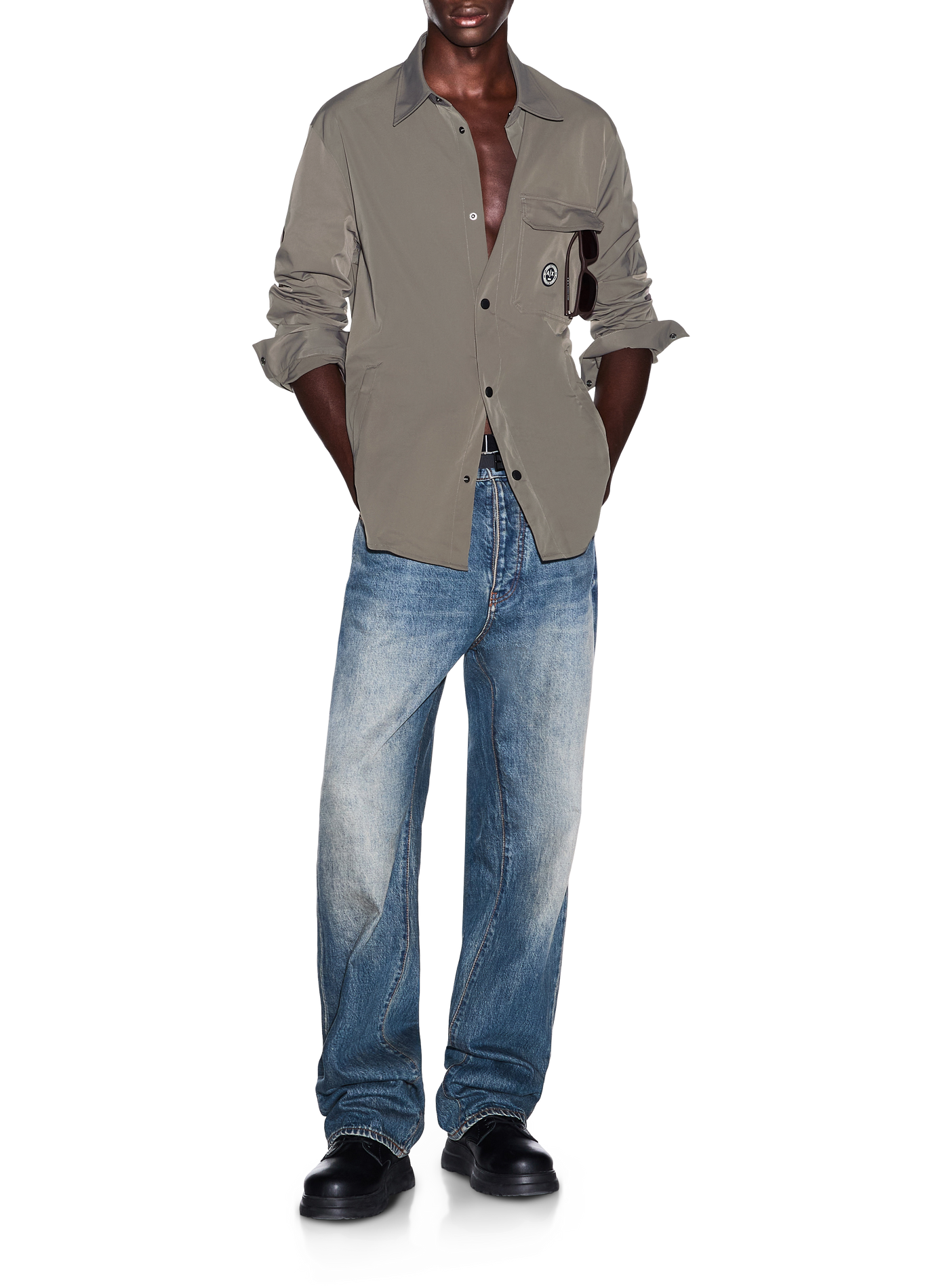 Straight logo shirt ARMANI EXCHANGE Beige