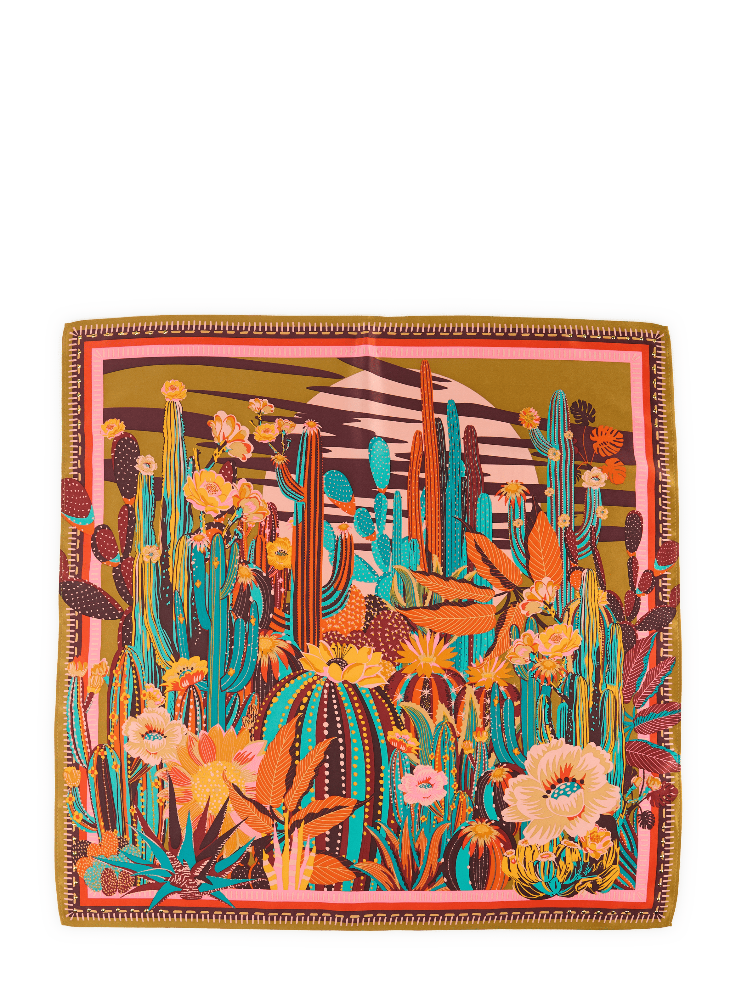 Cactus-Printtuch WILD Orange