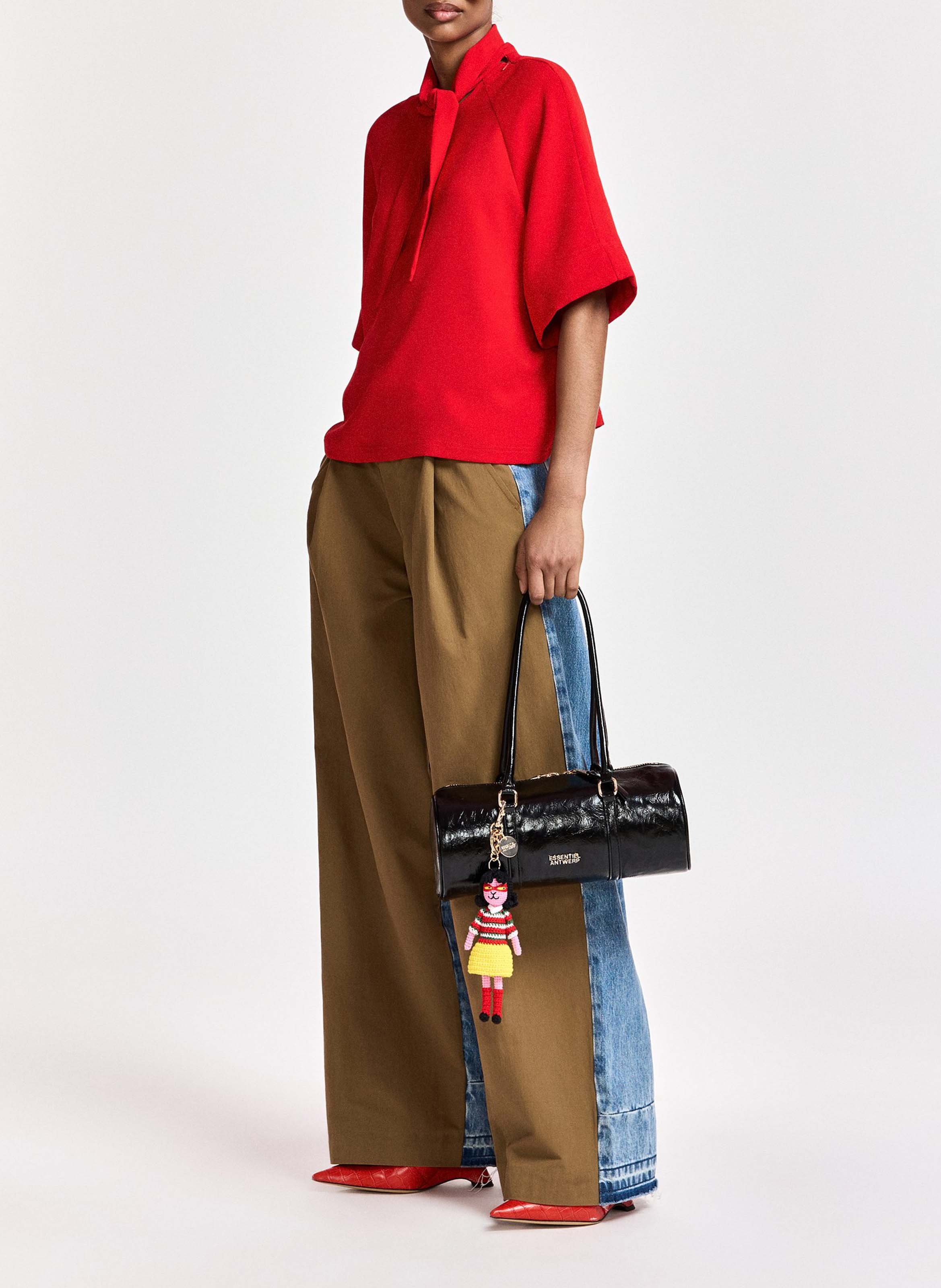Top droit à col foulard kassie ESSENTIEL ANTWERP Rouge