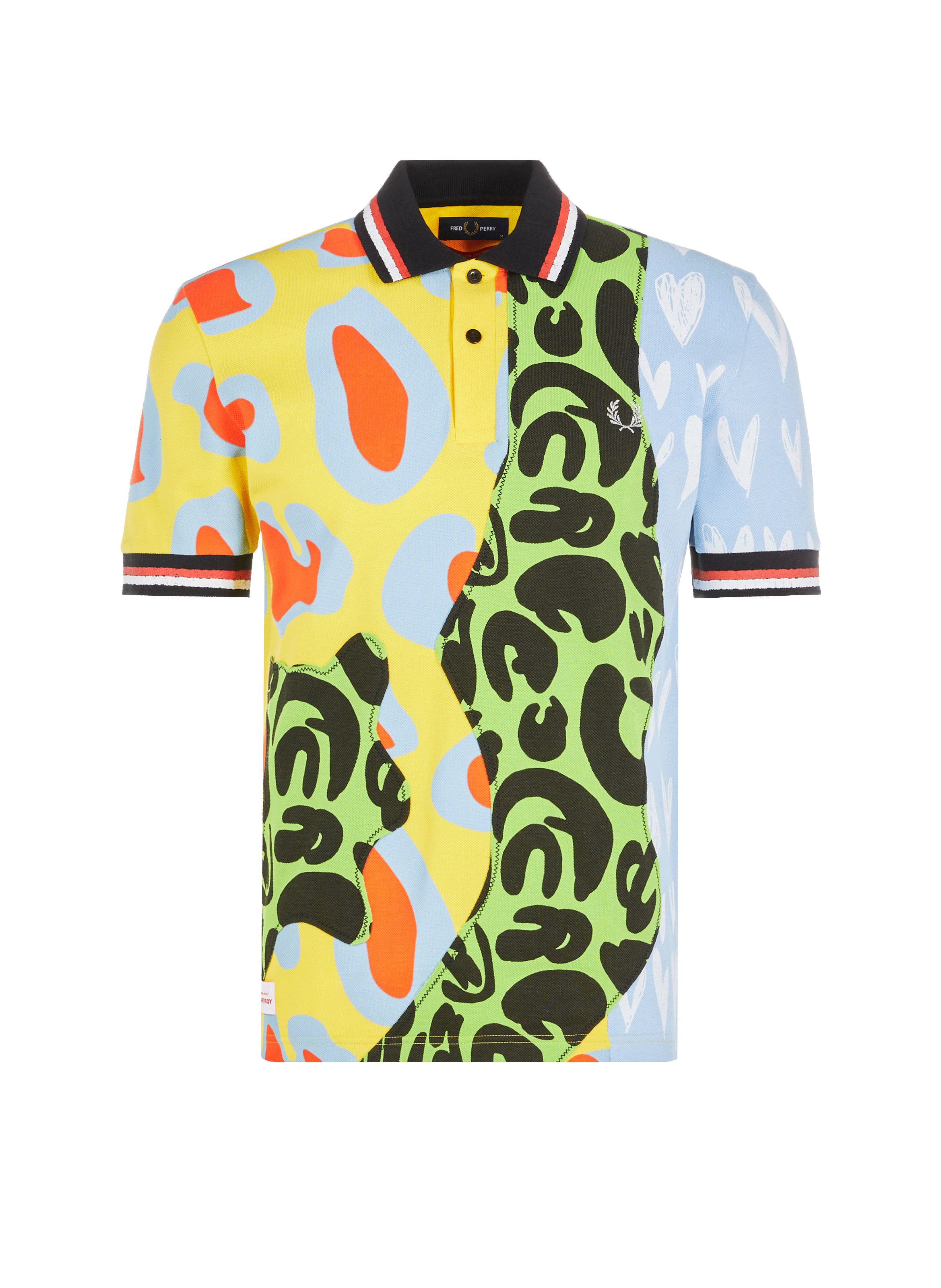 Polo Patchwork Animal X Charles Jeffrey Loverboy en coton