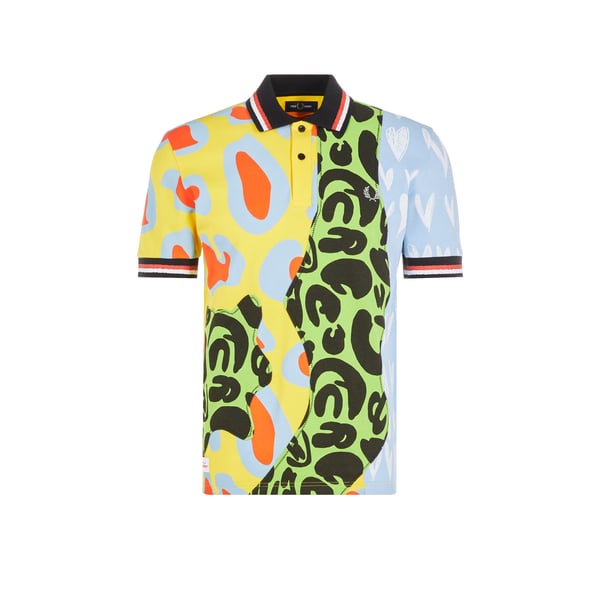 Polo Patchwork Animal X Charles Jeffrey Loverboy en coton