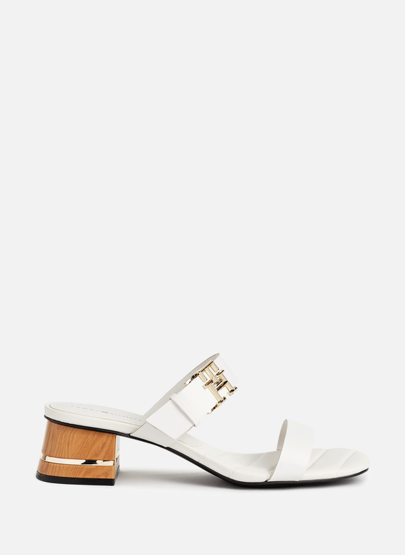 TOMMY HILFIGER Leather mules Multicolour