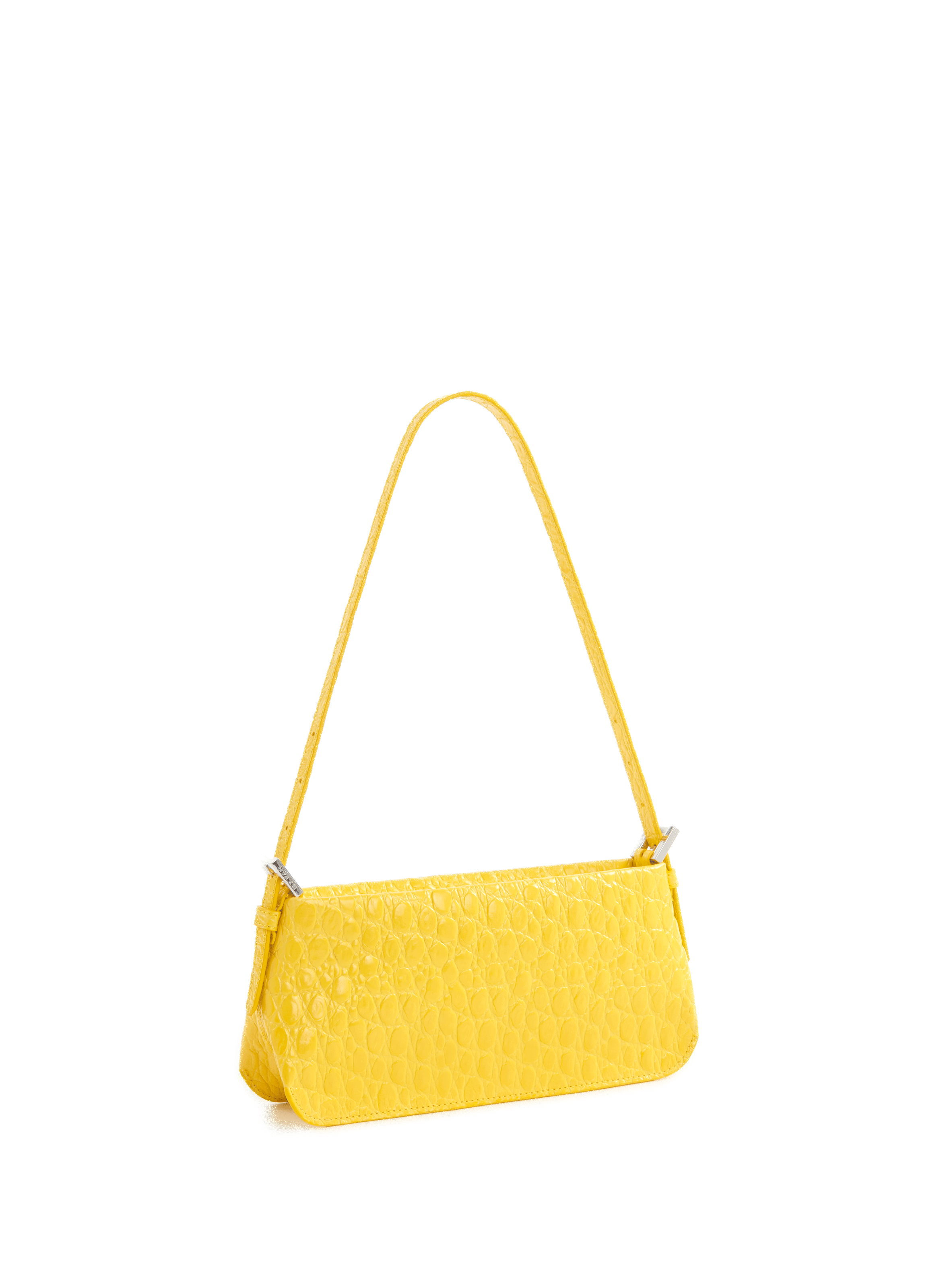Sac baguette Dulce en cuir BY FAR Jaune