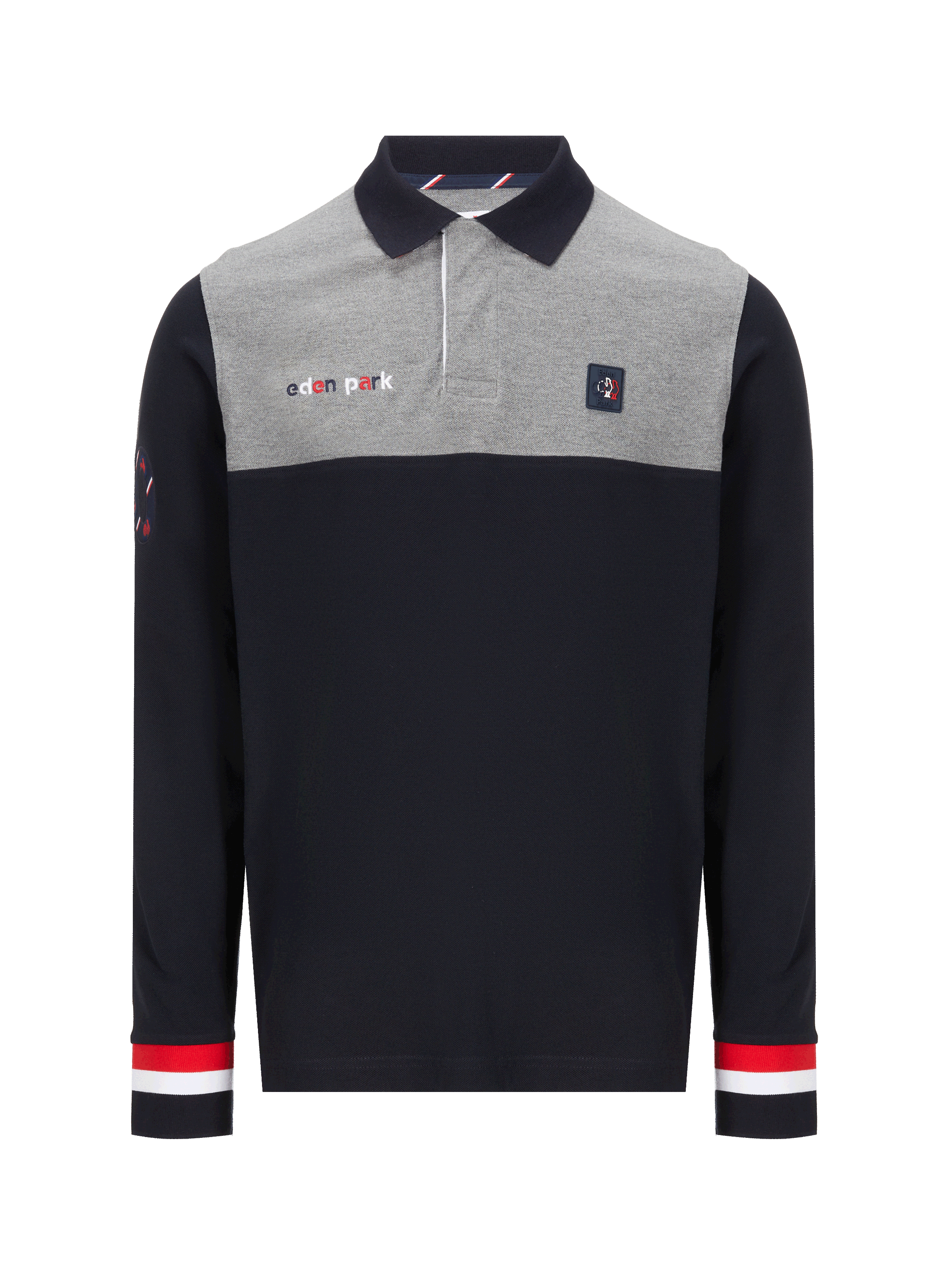 Polo à manches longues en coton