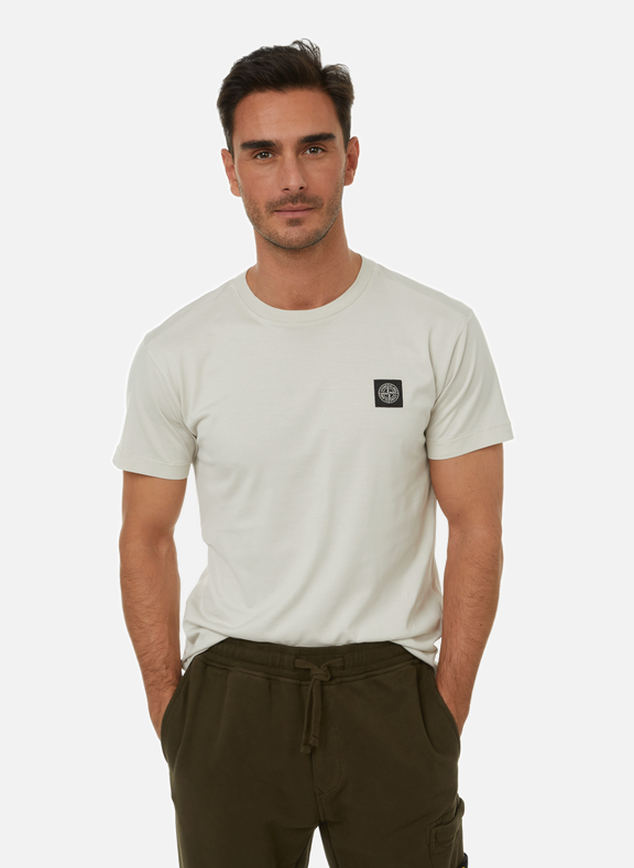 STONE ISLAND T-shirt en coton Blanc