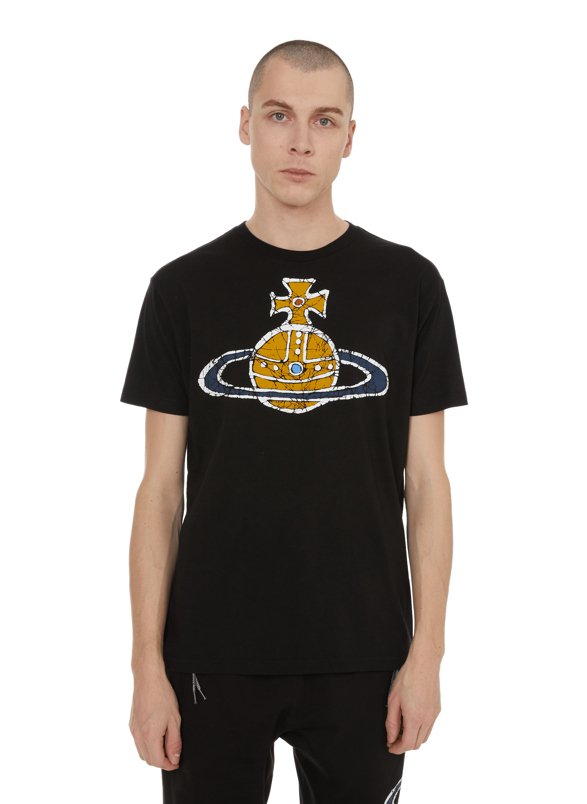 VIVIENNE WESTWOOD T-shirt à logo en coton  Noir