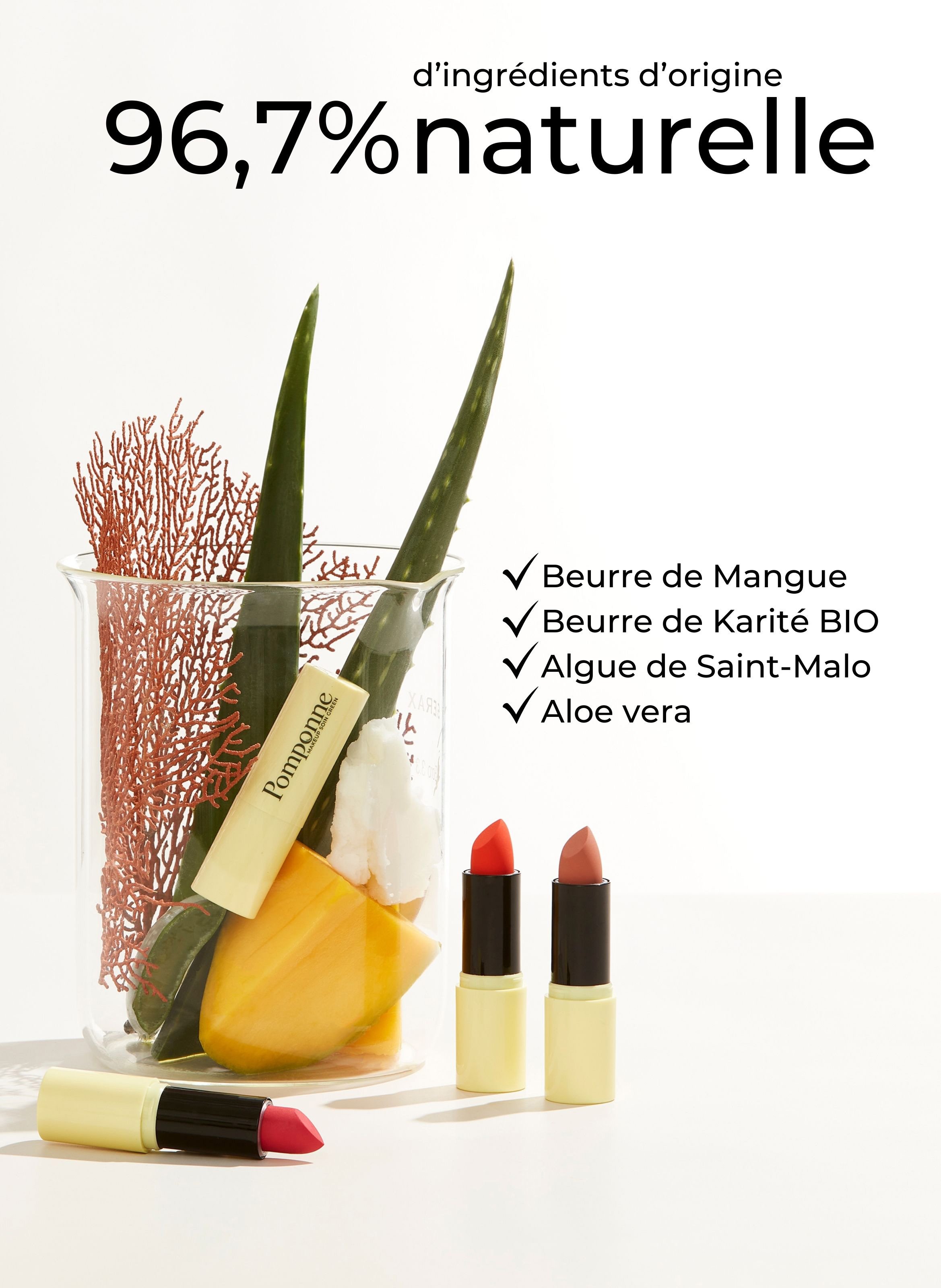 Moisturising lipstick POMPONNE Grenat