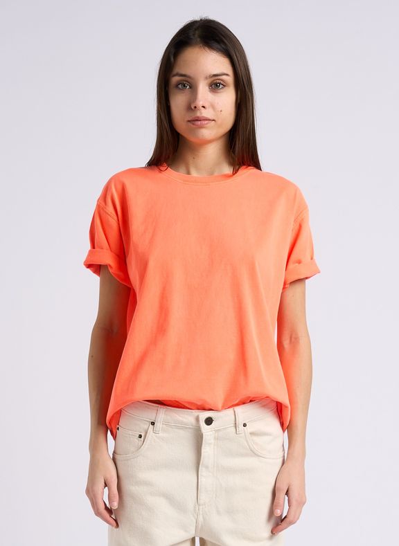 AMERICAN VINTAGE Tee-shirt ample col rond en coton fizvalley Orange