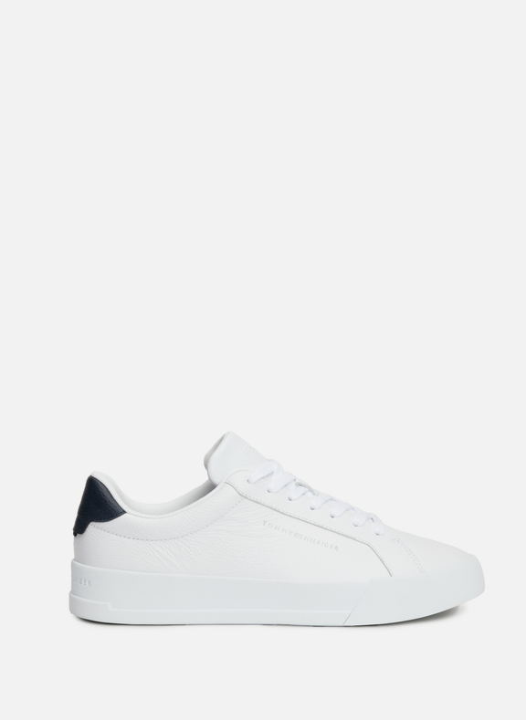 TOMMY HILFIGER Leather sneakers White